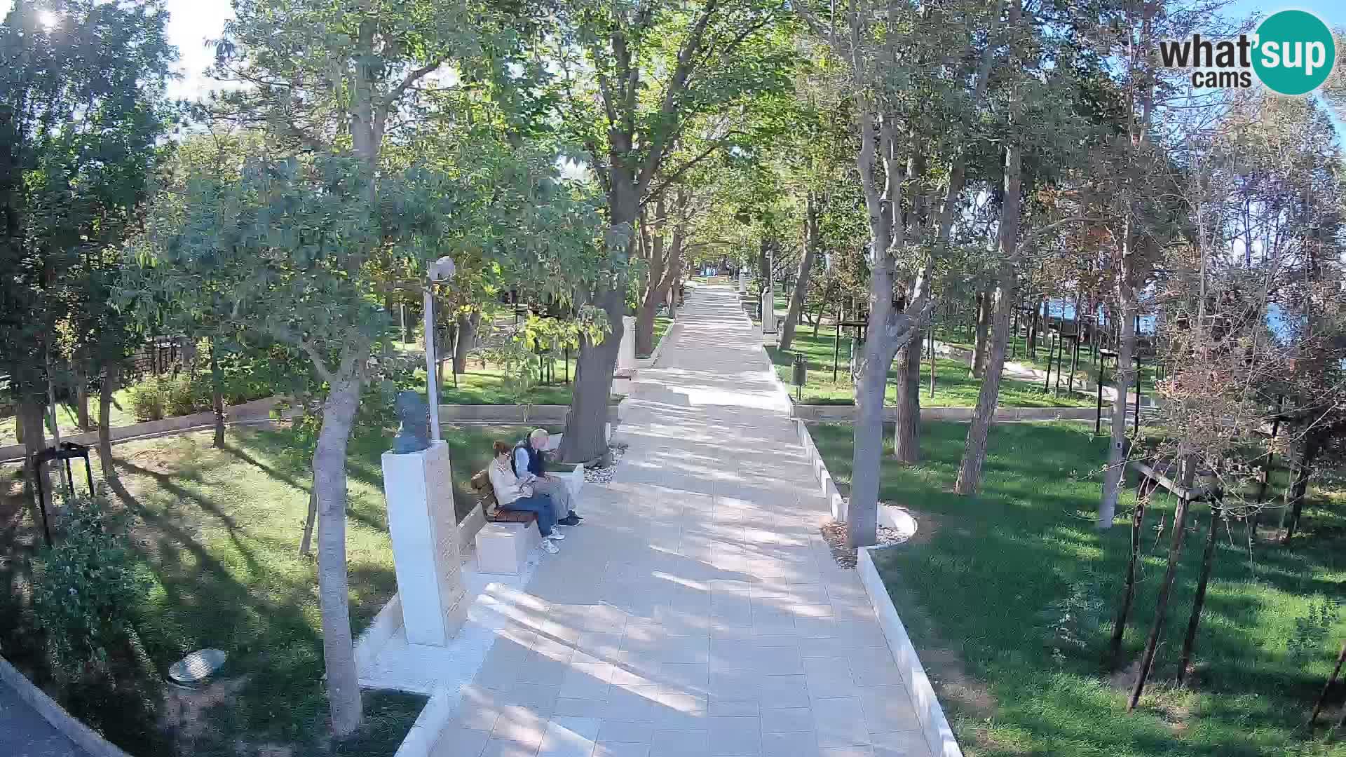 Webcam Schriftstellerpark Senj – Live am Meer