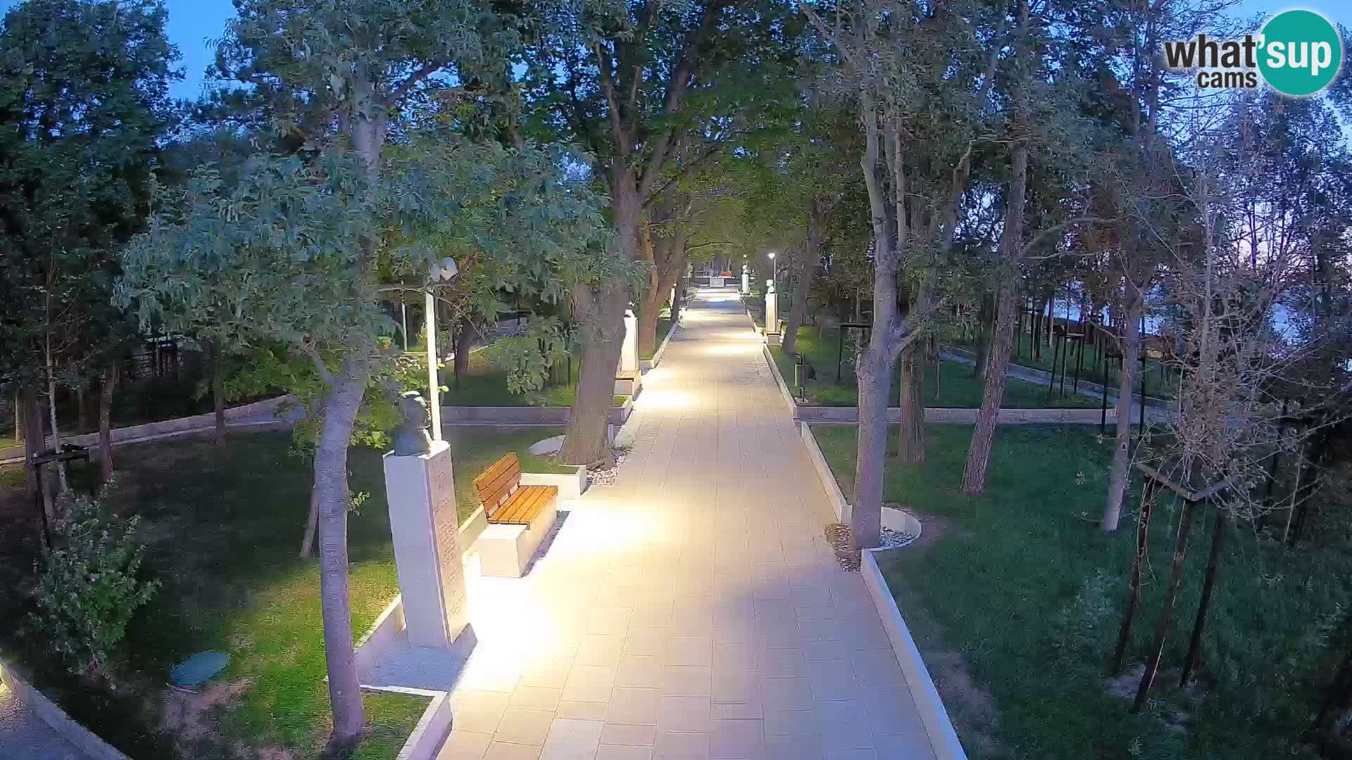 Webcam Schriftstellerpark Senj – Live am Meer