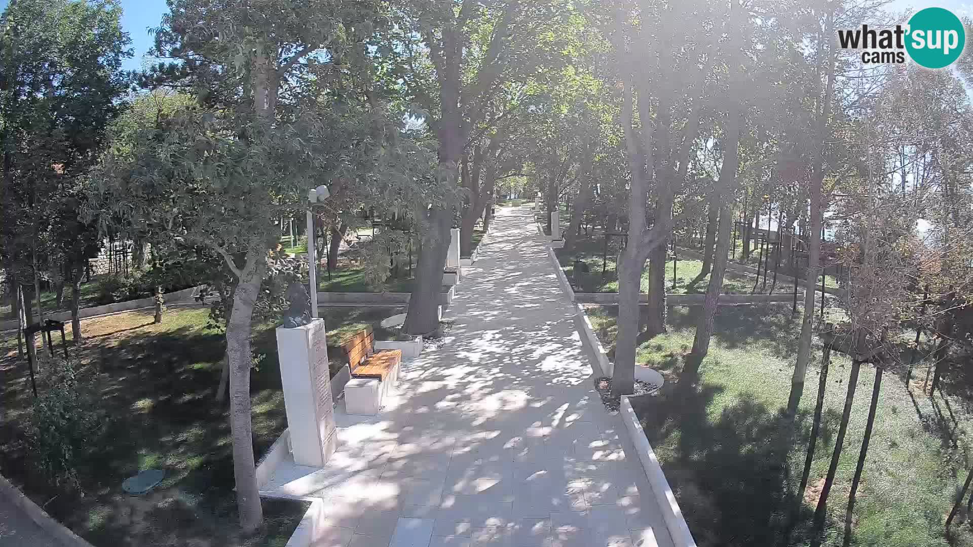 Webcam Schriftstellerpark Senj – Live am Meer