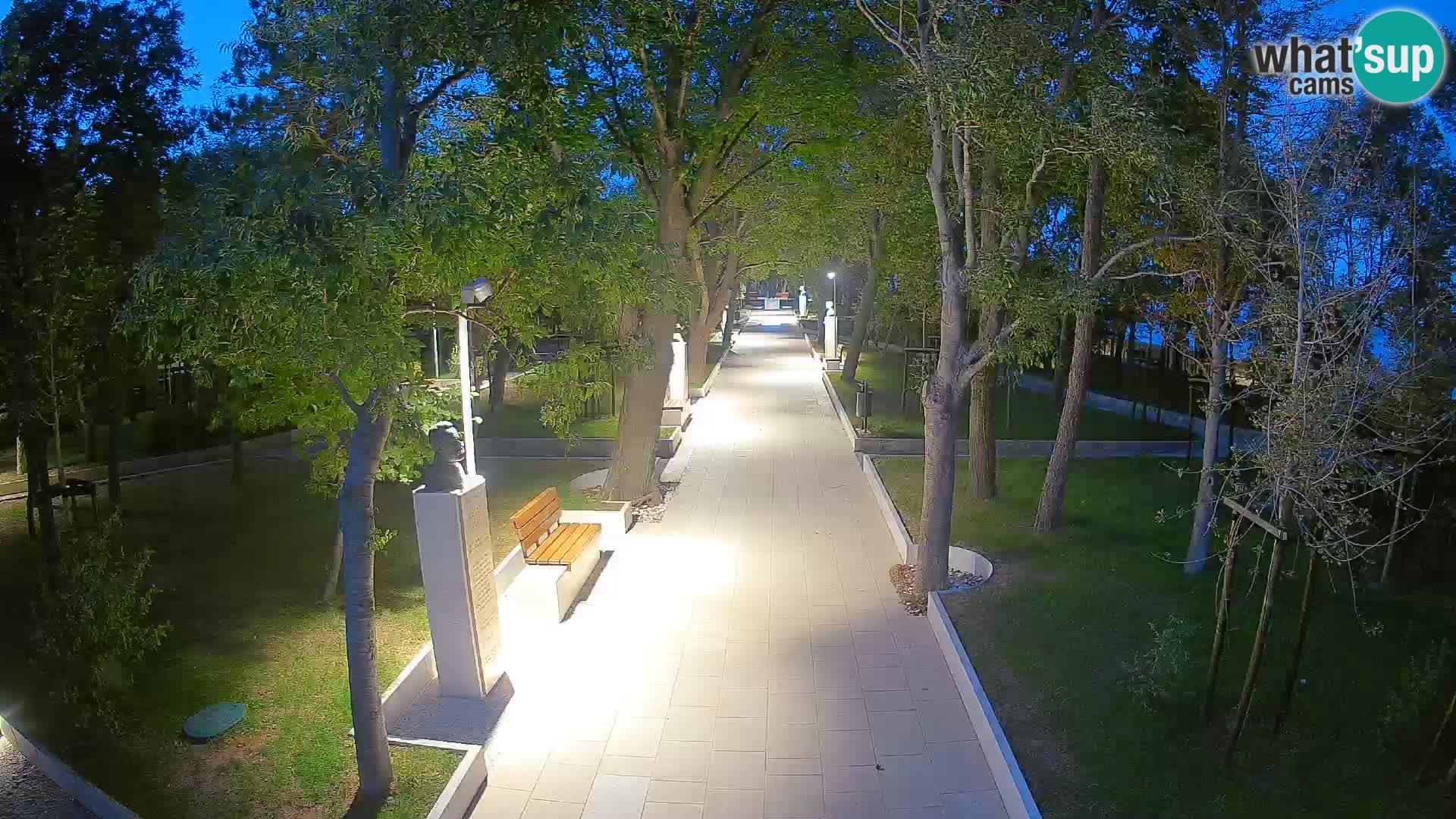 Webcam Schriftstellerpark Senj – Live am Meer