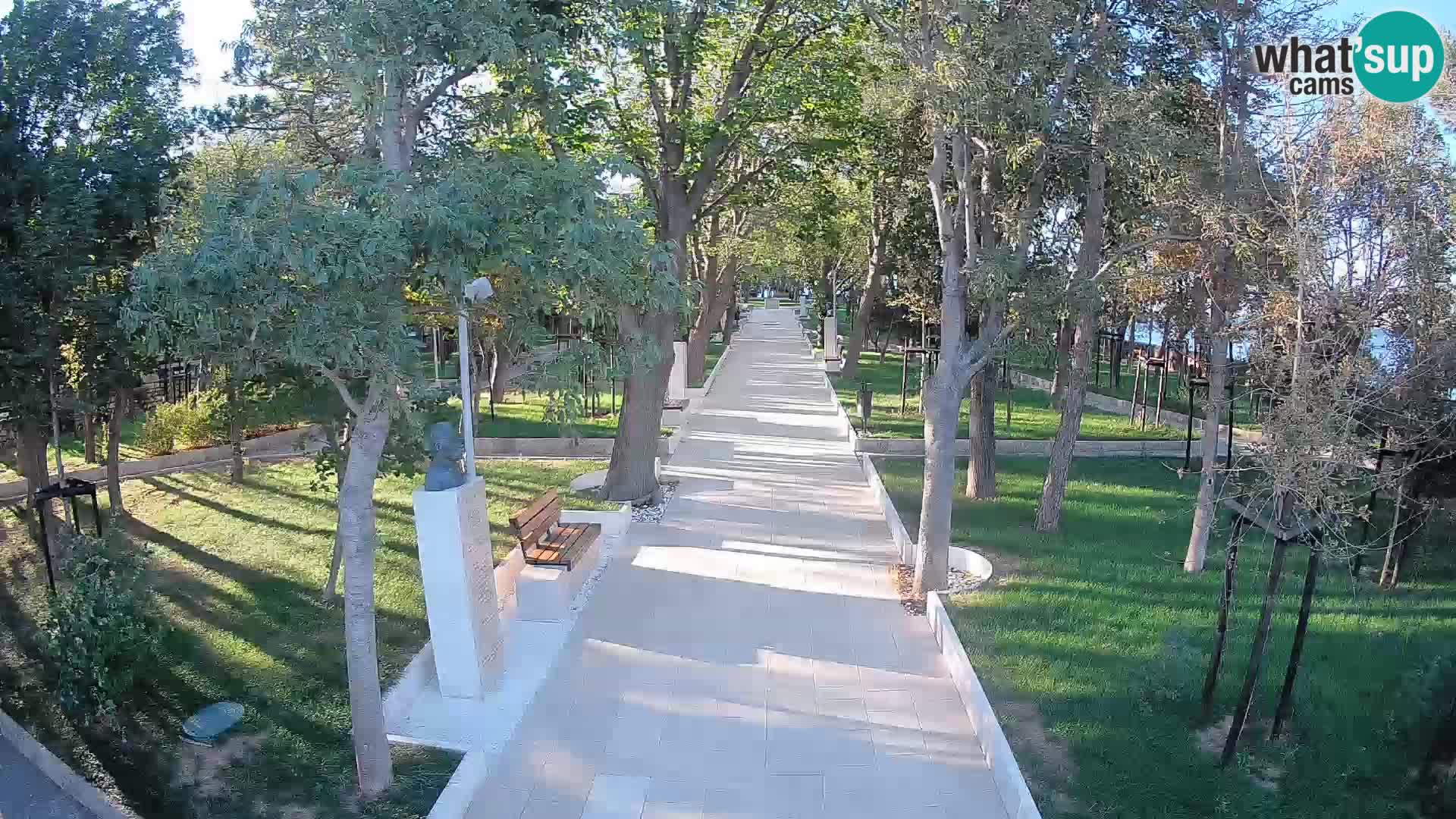 Webcam Schriftstellerpark Senj – Live am Meer