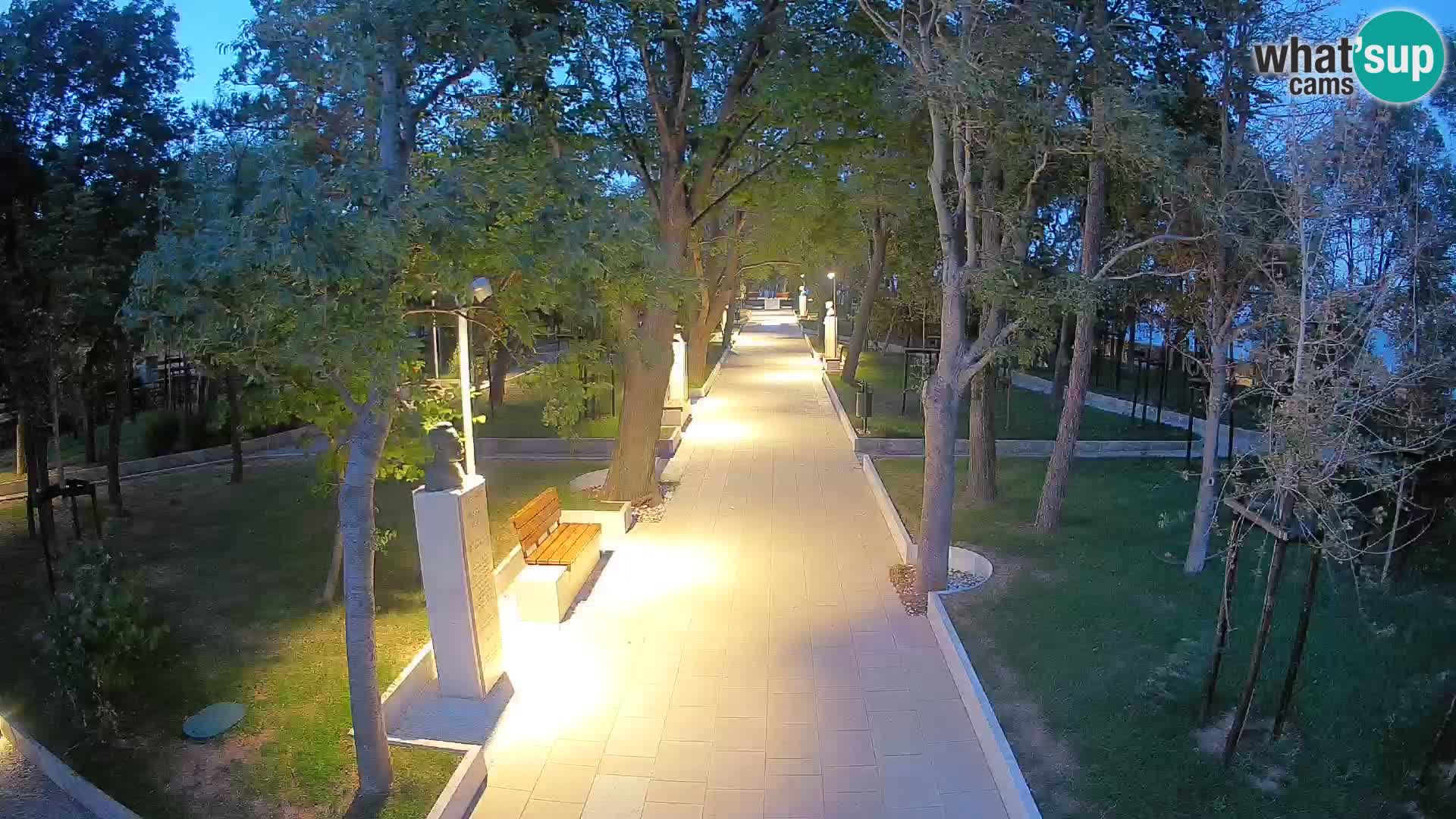 Webcam Schriftstellerpark Senj – Live am Meer