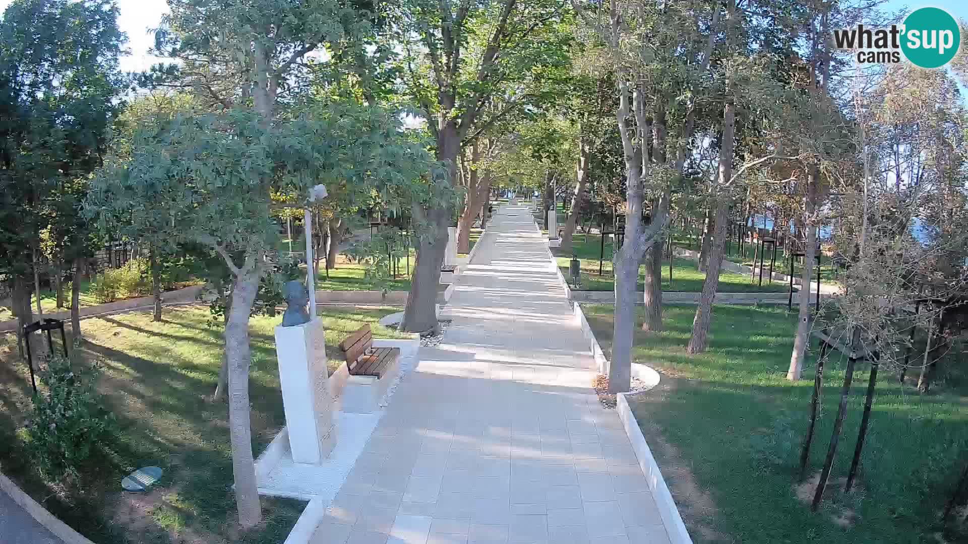 Webcam Schriftstellerpark Senj – Live am Meer