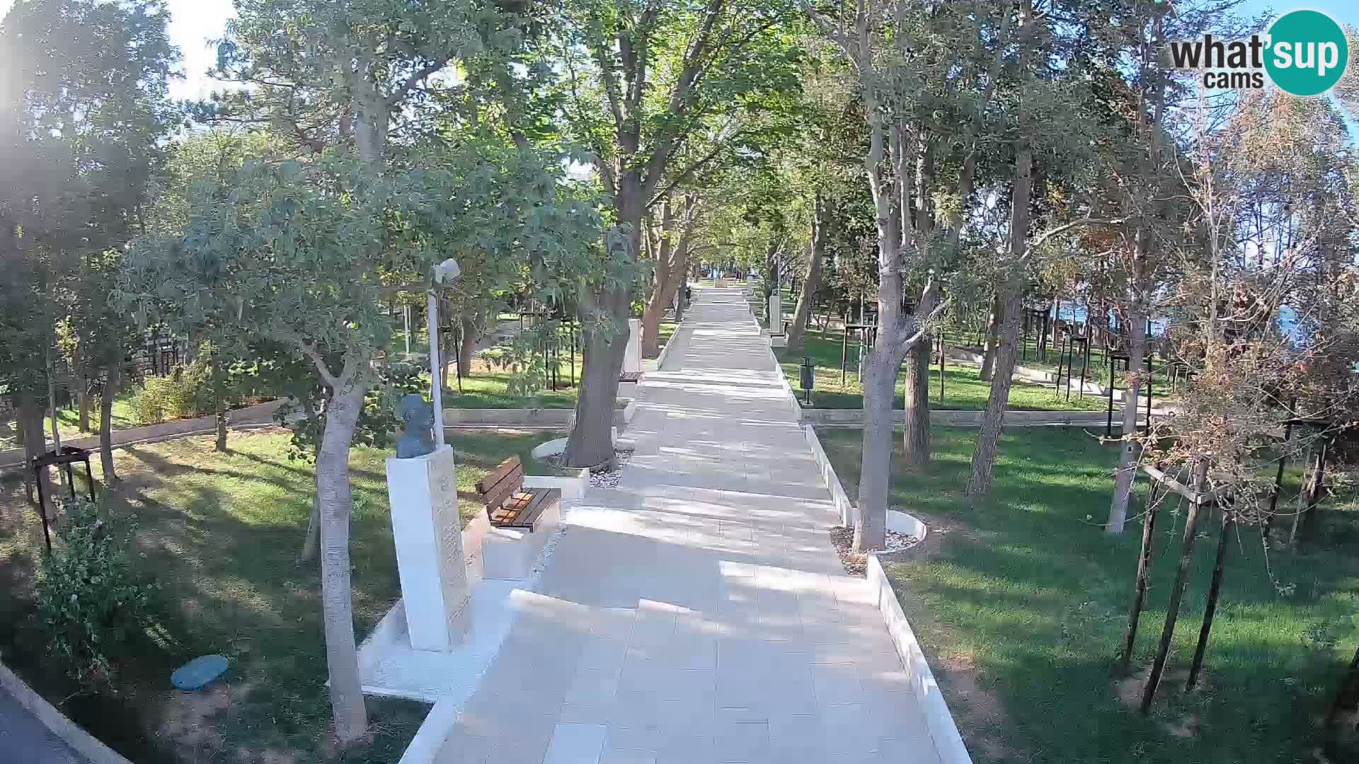 Webcam Schriftstellerpark Senj – Live am Meer