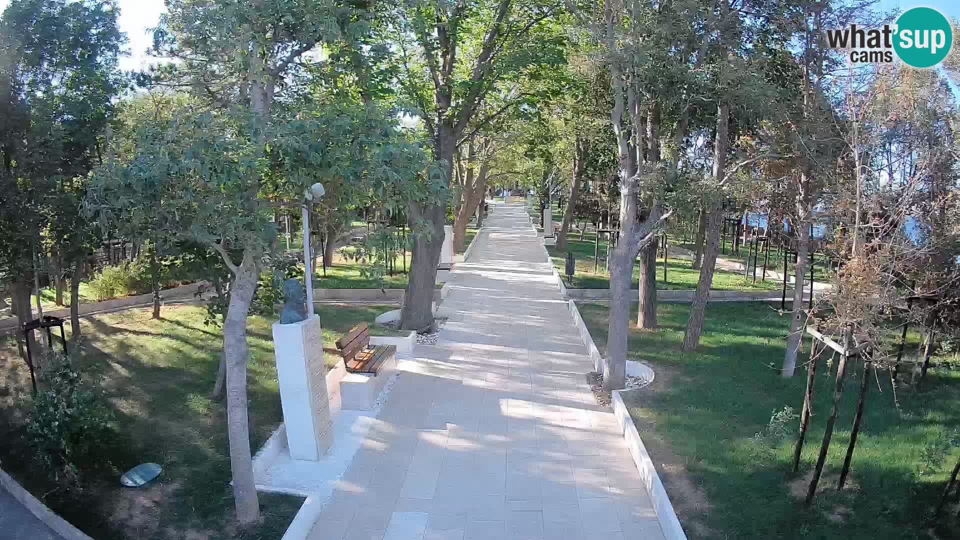 Webcam Schriftstellerpark Senj – Live am Meer