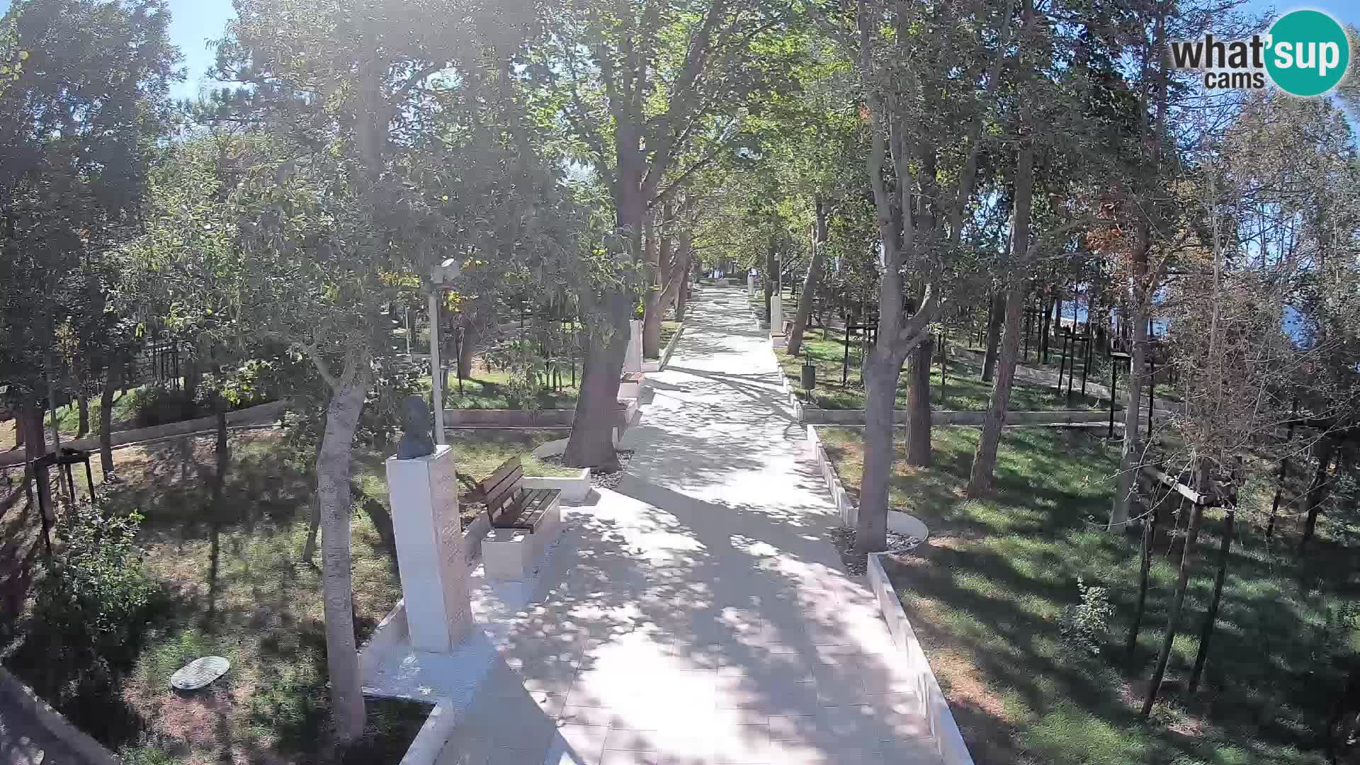 Webcam Schriftstellerpark Senj – Live am Meer