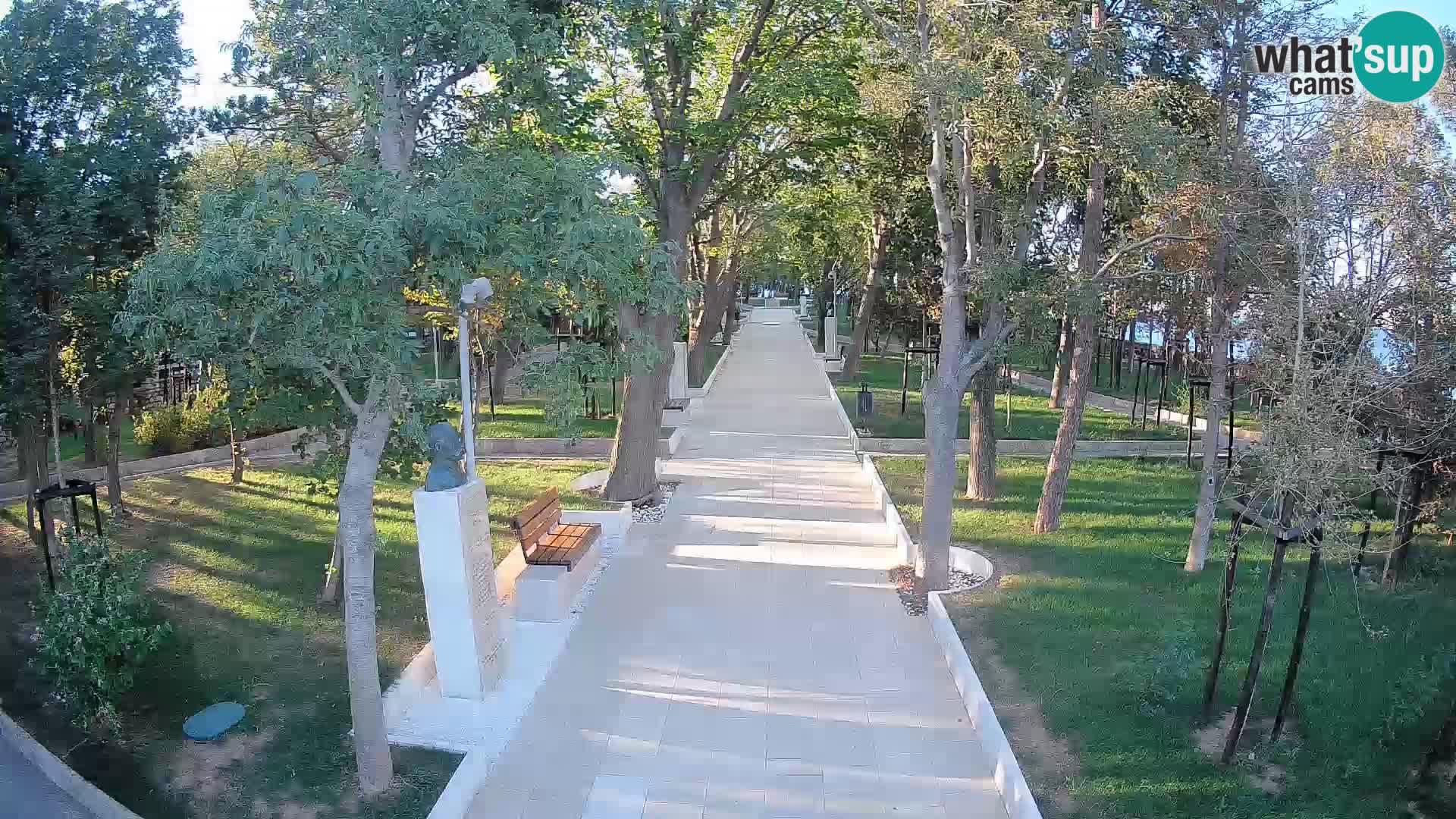 Webcam Schriftstellerpark Senj – Live am Meer