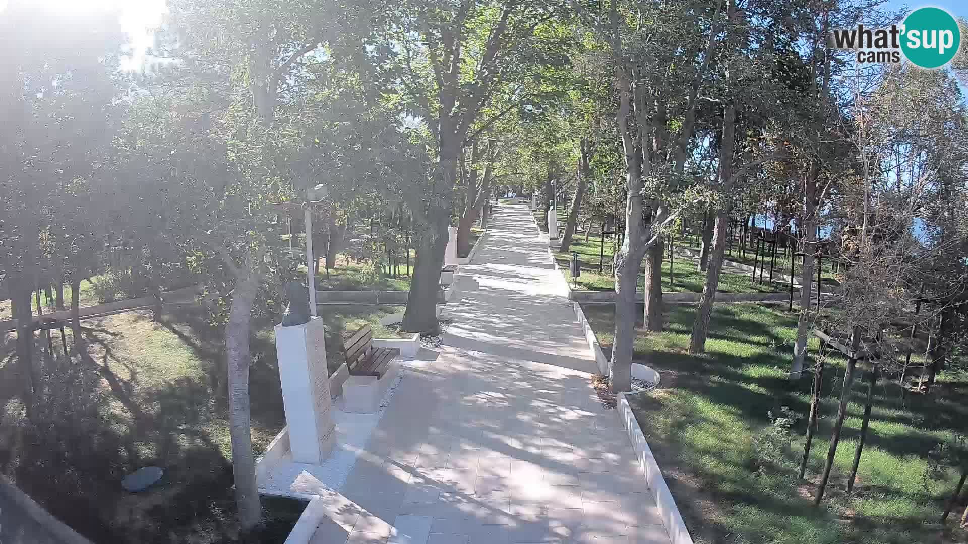 Webcam Schriftstellerpark Senj – Live am Meer