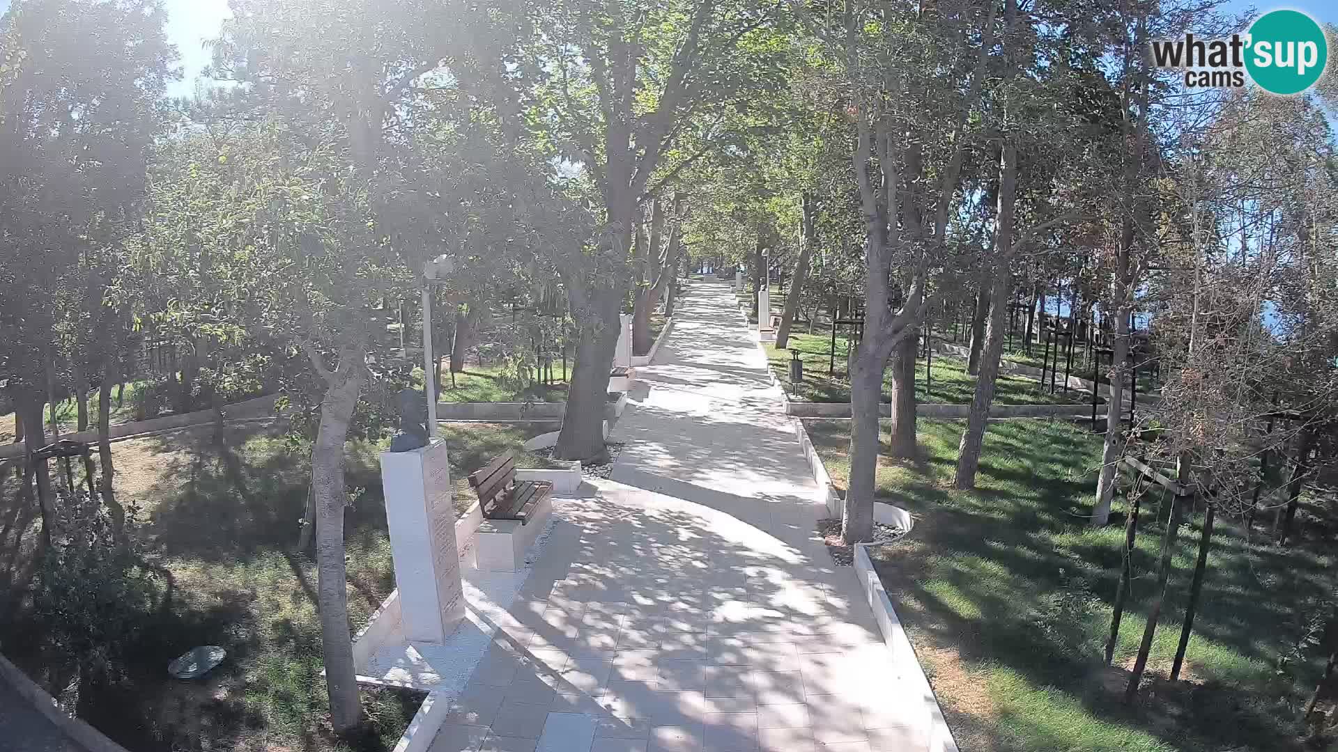 Writers’ Park Webcam Senj – Live by the Sea