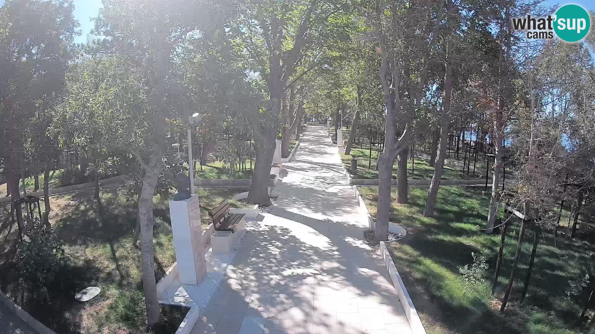 Writers’ Park Webcam Senj – Live by the Sea