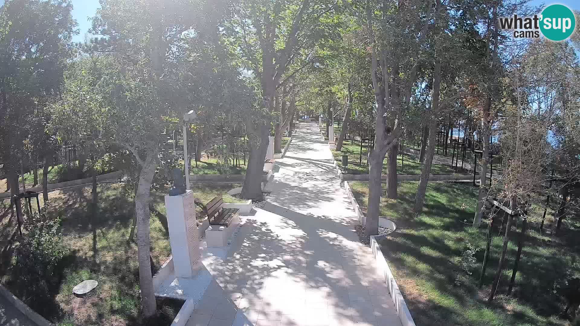 Webcam Schriftstellerpark Senj – Live am Meer