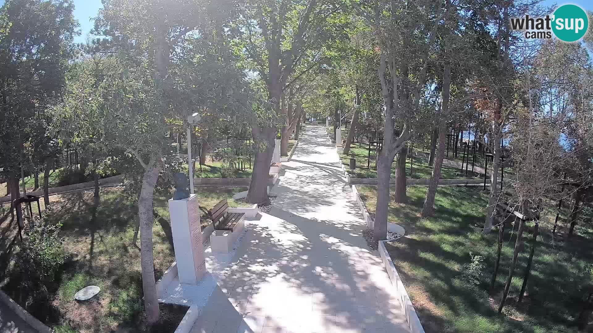 Webcam Schriftstellerpark Senj – Live am Meer