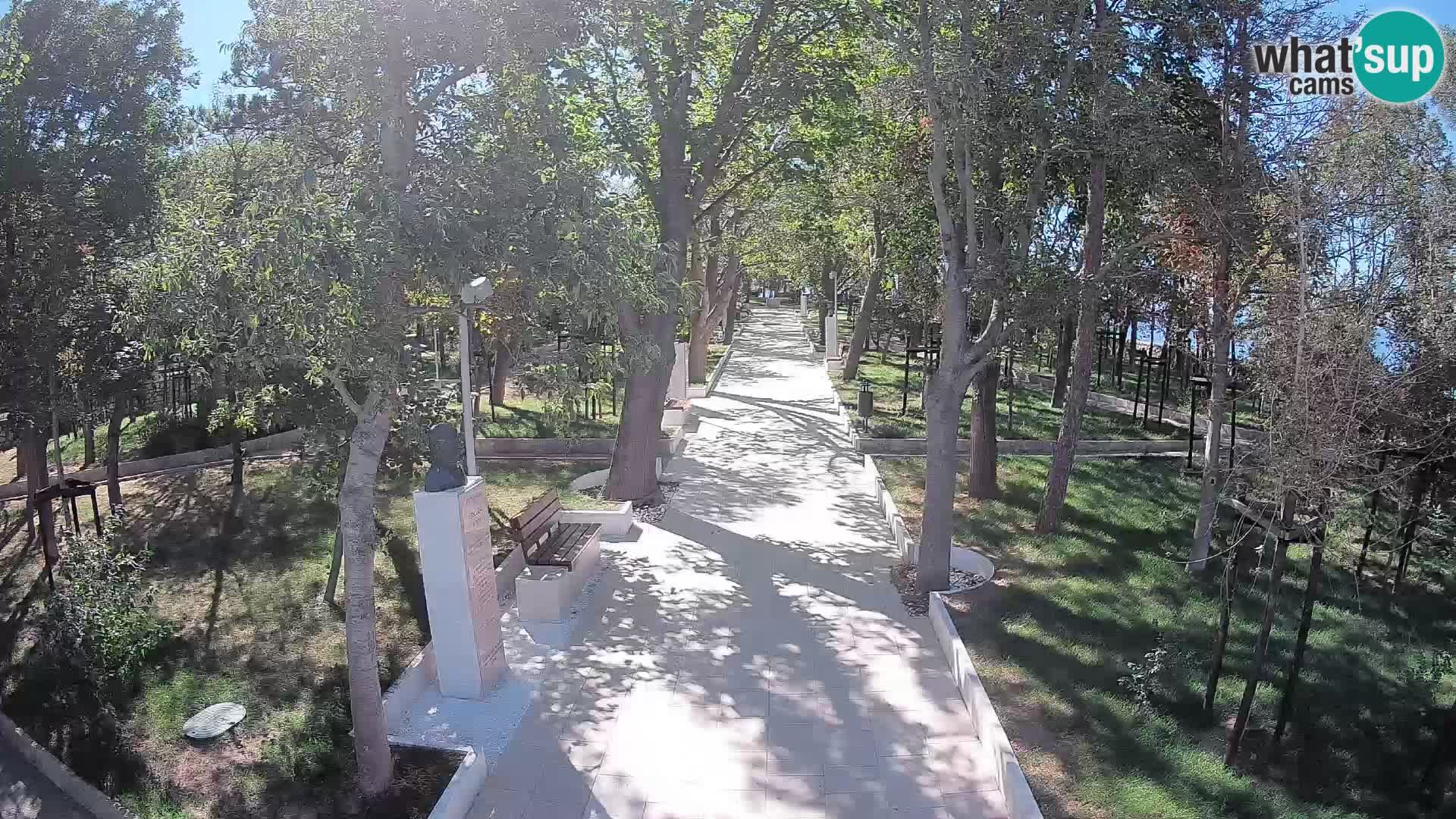 Webcam Schriftstellerpark Senj – Live am Meer