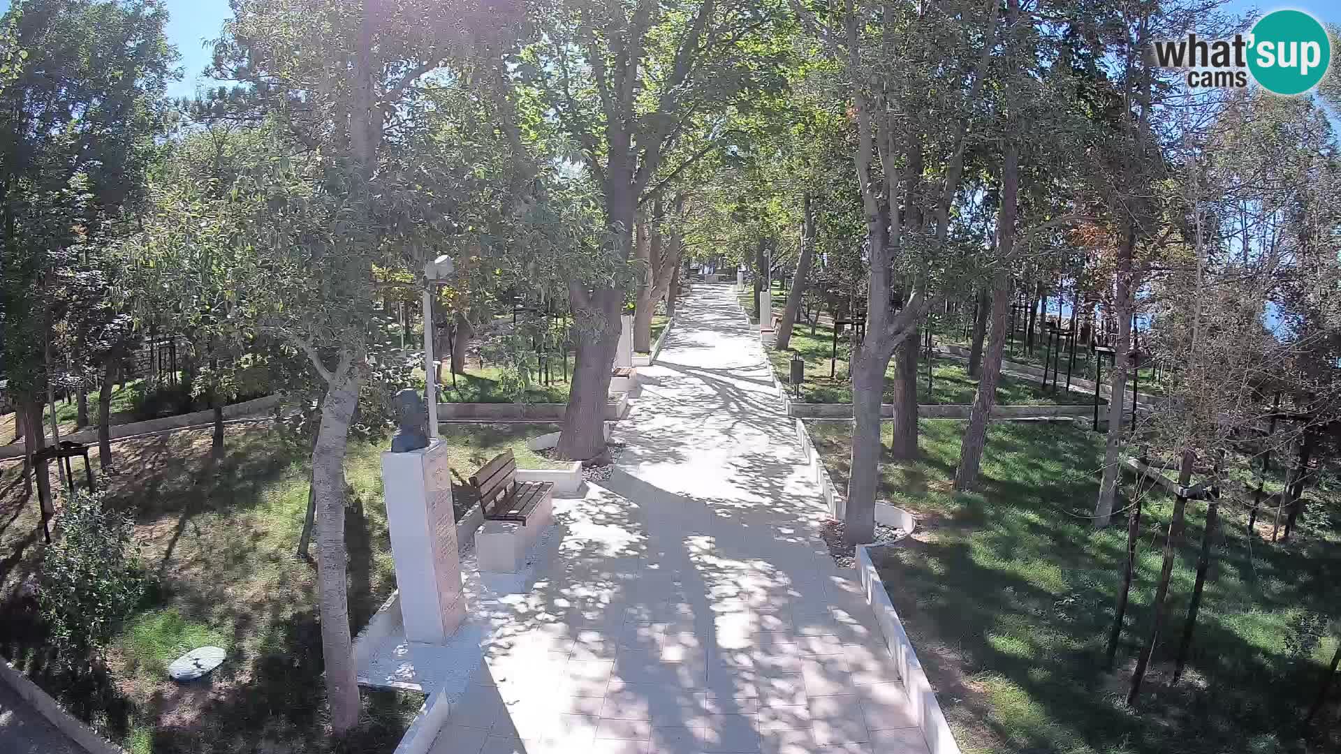 Webcam Schriftstellerpark Senj – Live am Meer