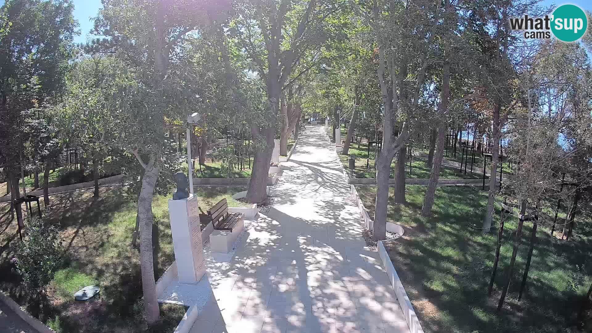 Webcam Schriftstellerpark Senj – Live am Meer