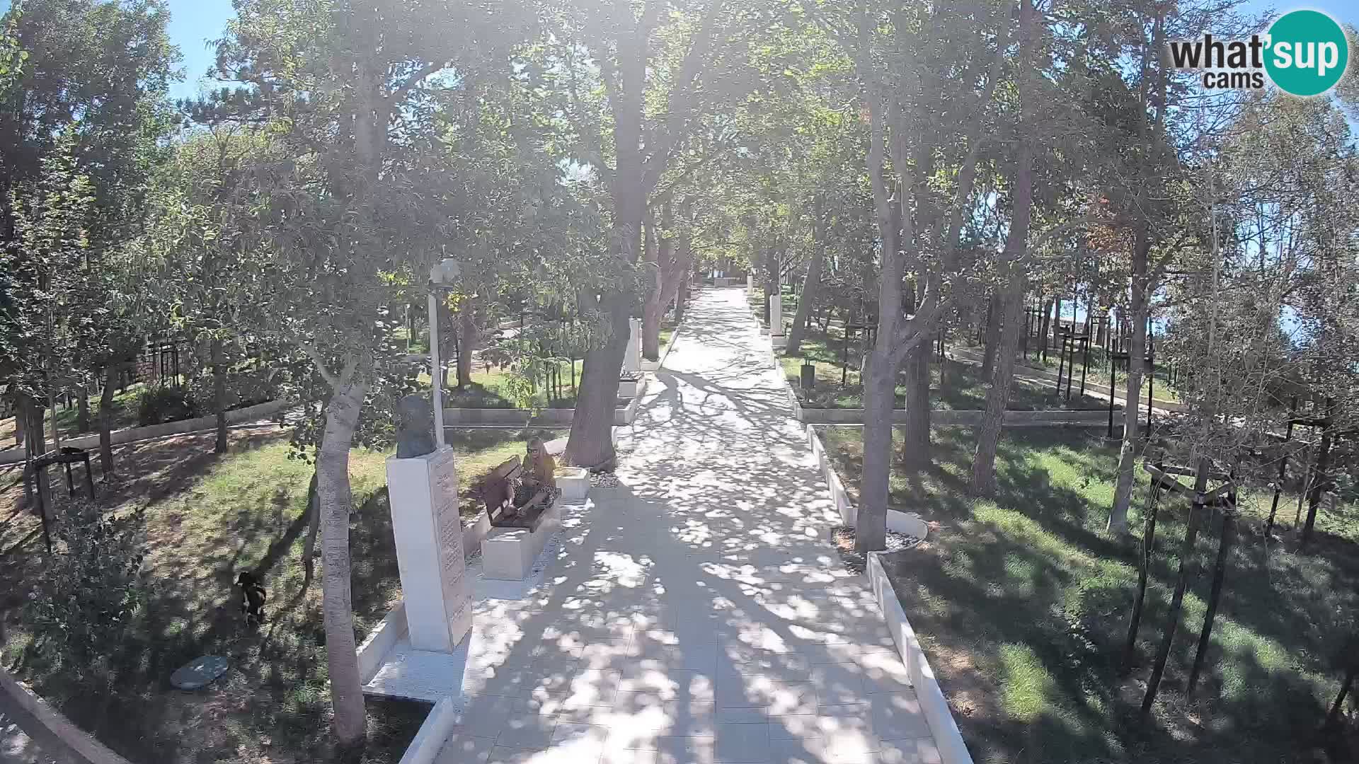 Writers’ Park Webcam Senj – Live by the Sea
