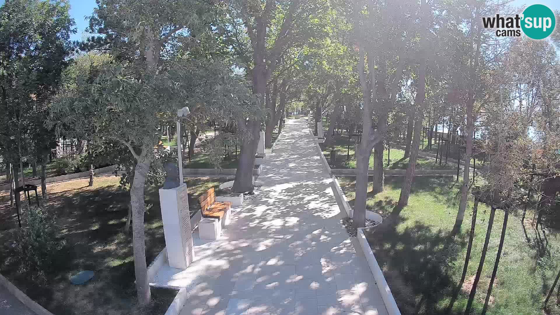 Webcam Schriftstellerpark Senj – Live am Meer