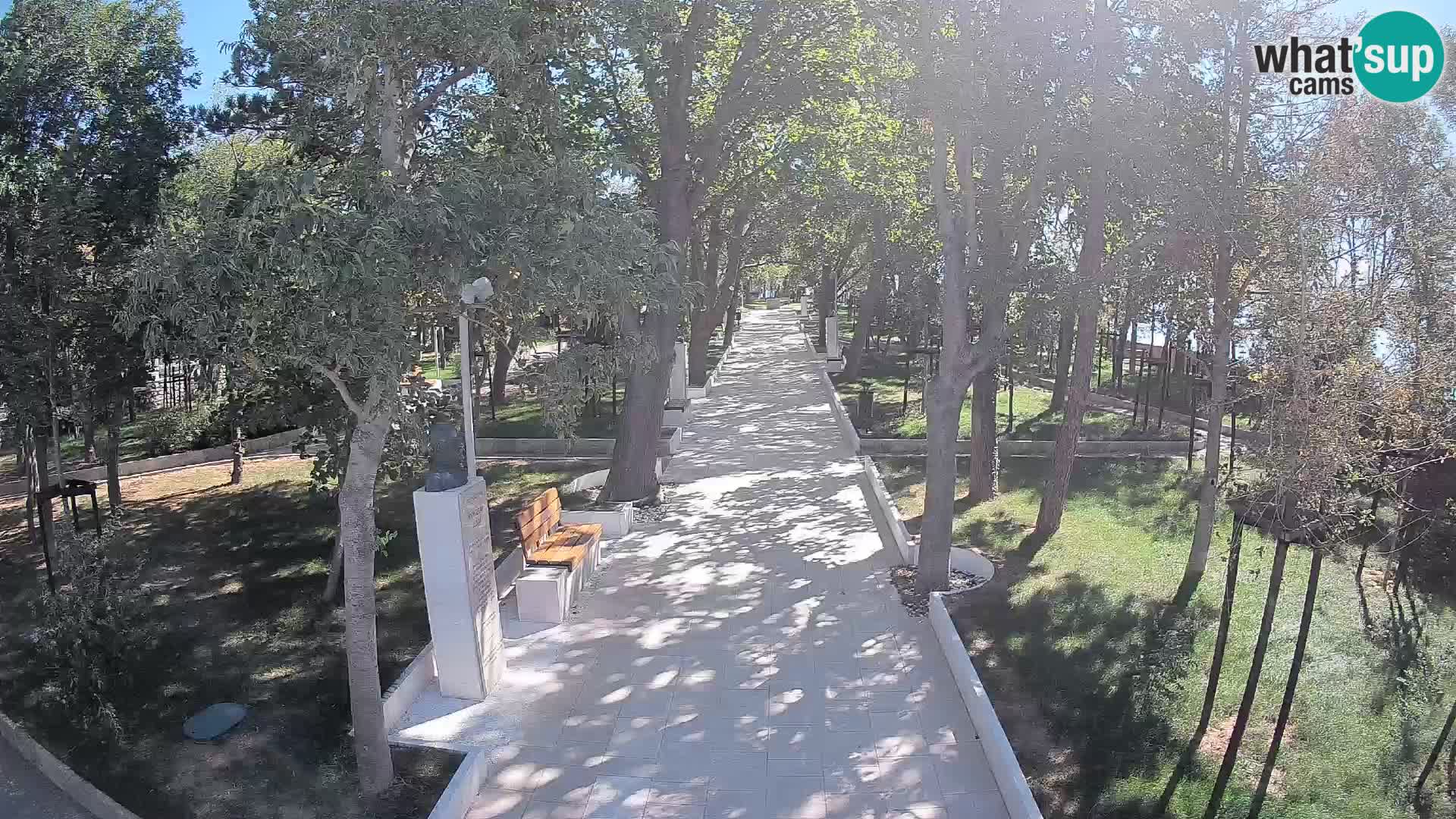 Webcam Schriftstellerpark Senj – Live am Meer