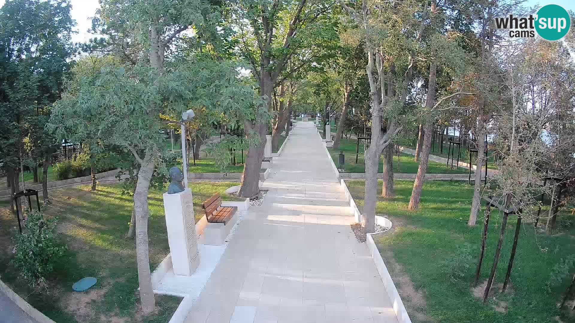 Webcam Schriftstellerpark Senj – Live am Meer