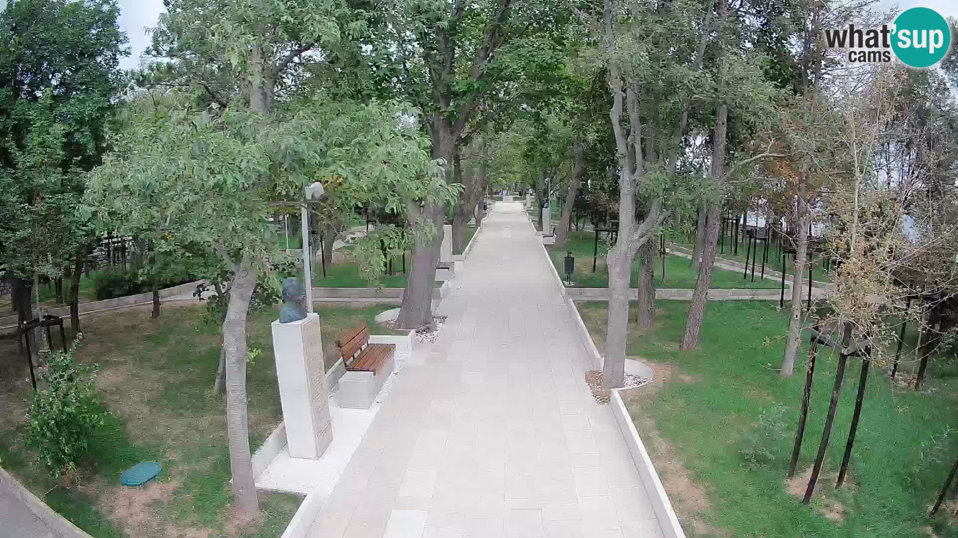 Webcam Schriftstellerpark Senj – Live am Meer