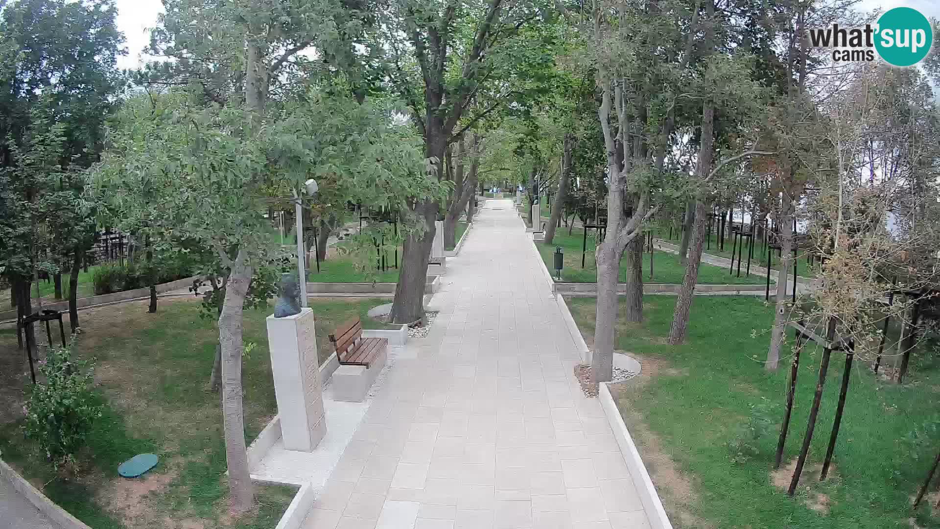 Writers’ Park Webcam Senj – Live by the Sea