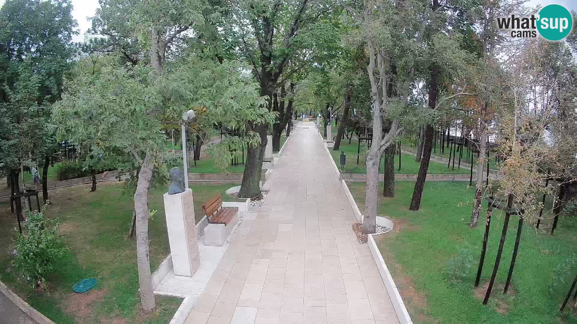 Webcam Schriftstellerpark Senj – Live am Meer