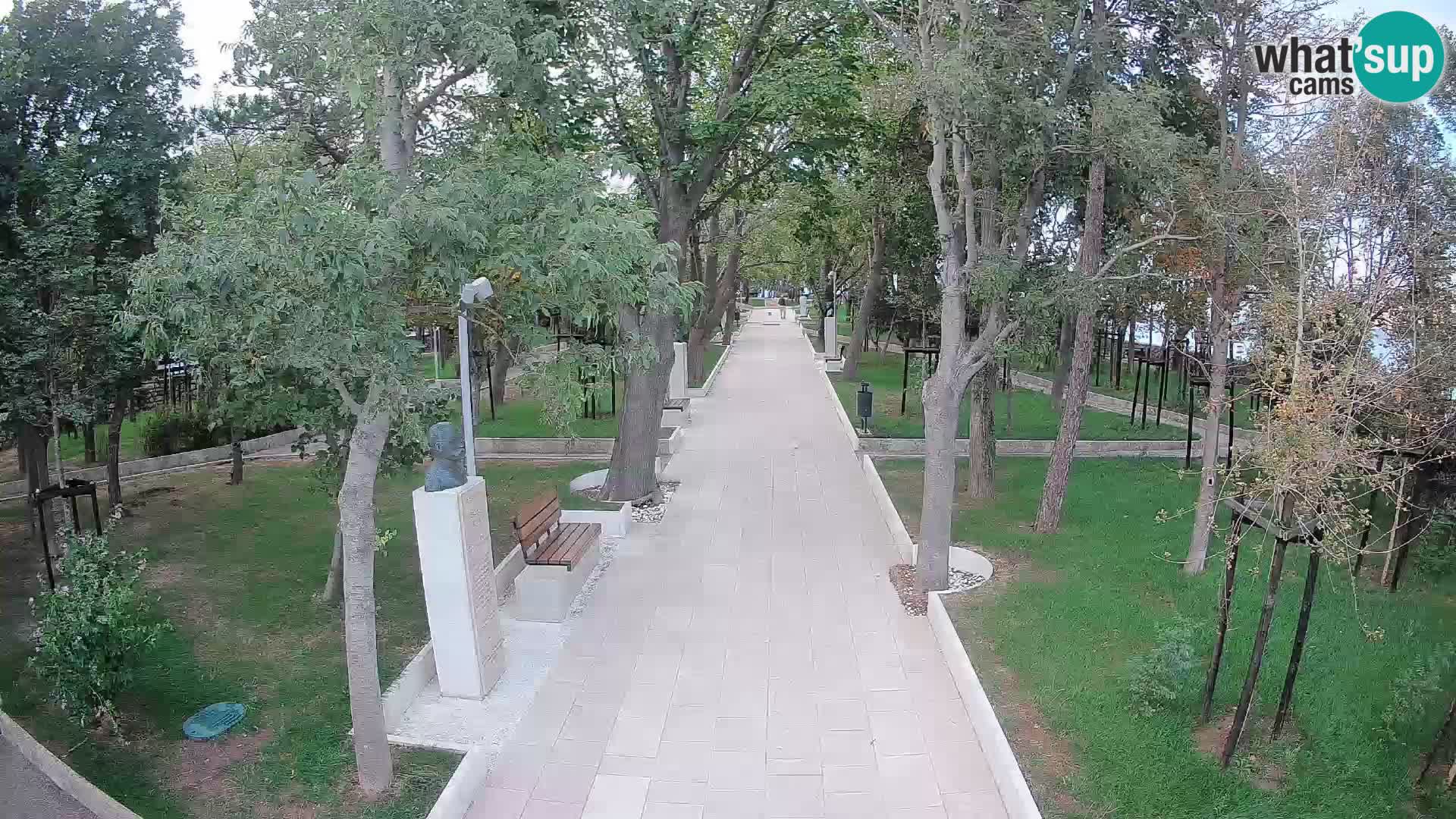 Webcam Schriftstellerpark Senj – Live am Meer