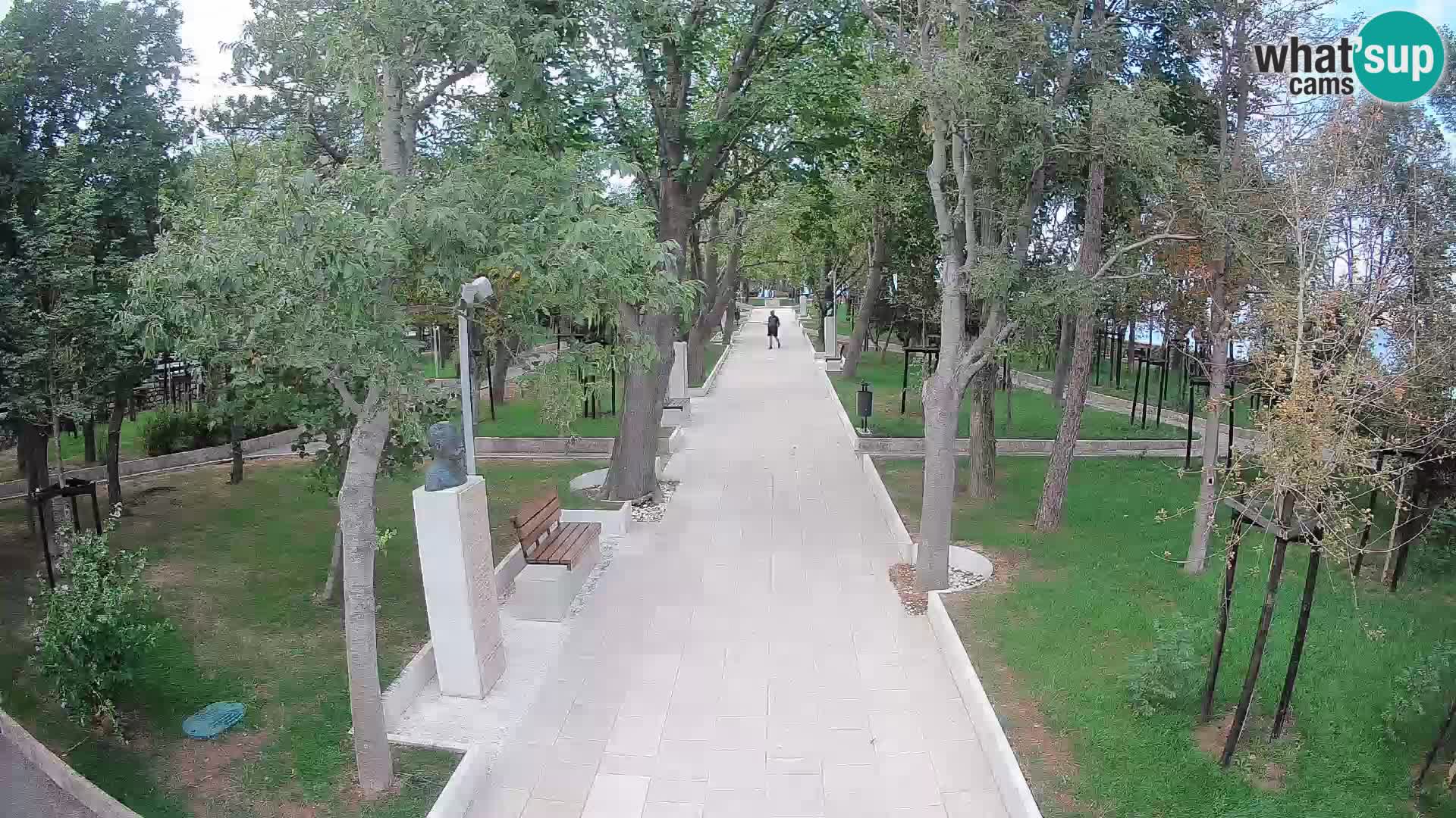 Webcam Schriftstellerpark Senj – Live am Meer