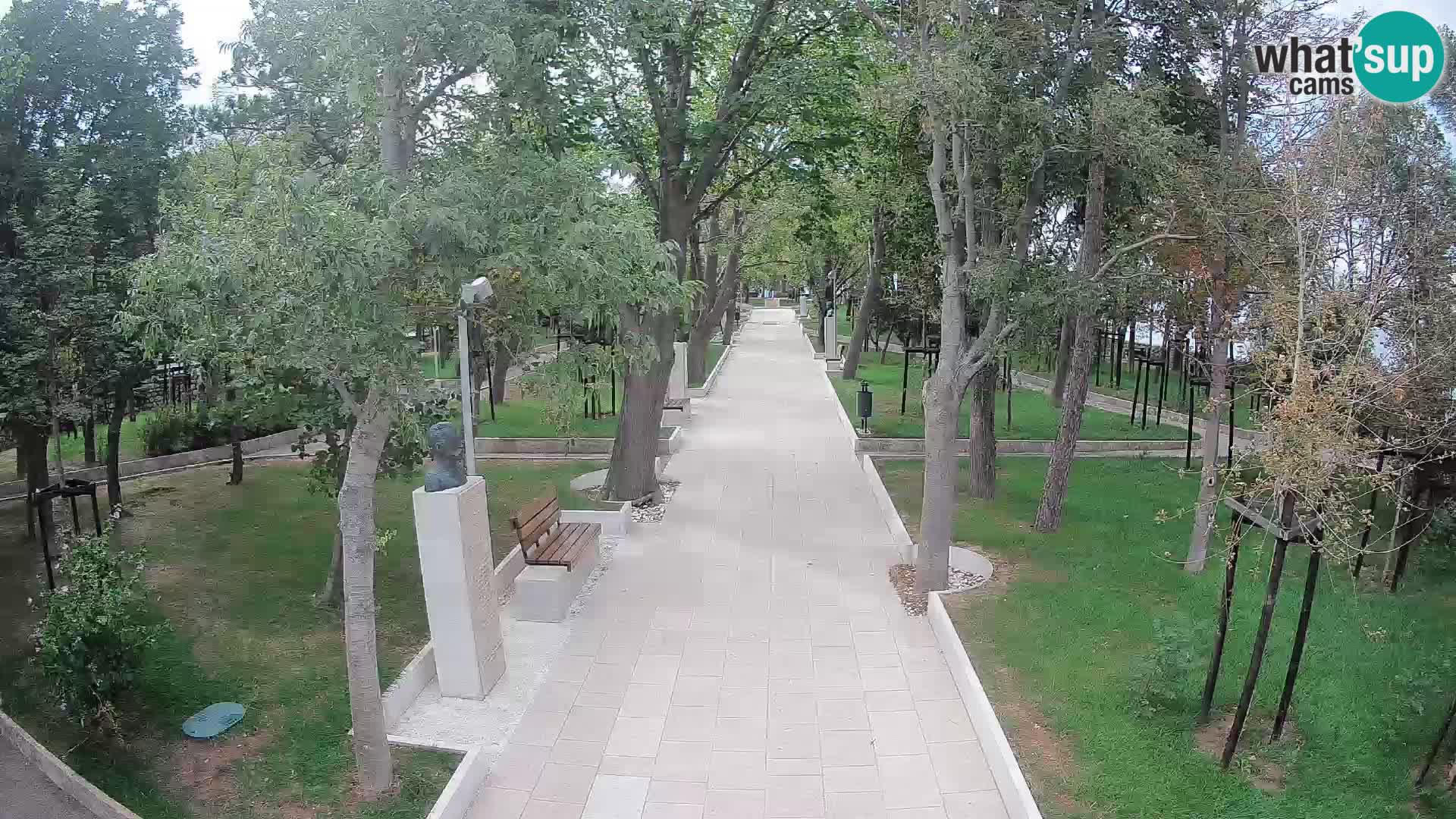 Writers’ Park Webcam Senj – Live by the Sea