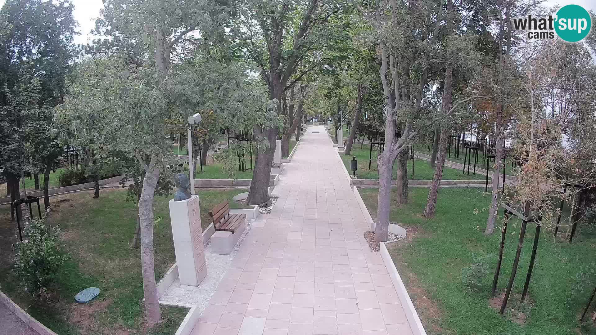 Webcam Schriftstellerpark Senj – Live am Meer