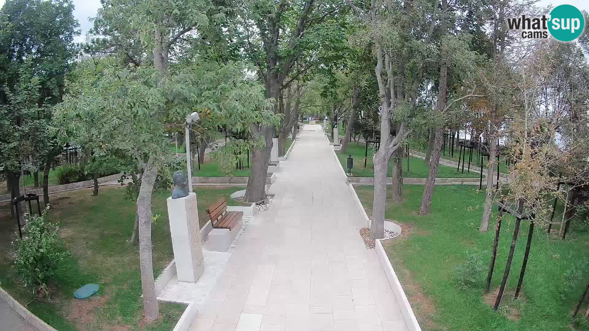 Writers’ Park Webcam Senj – Live by the Sea