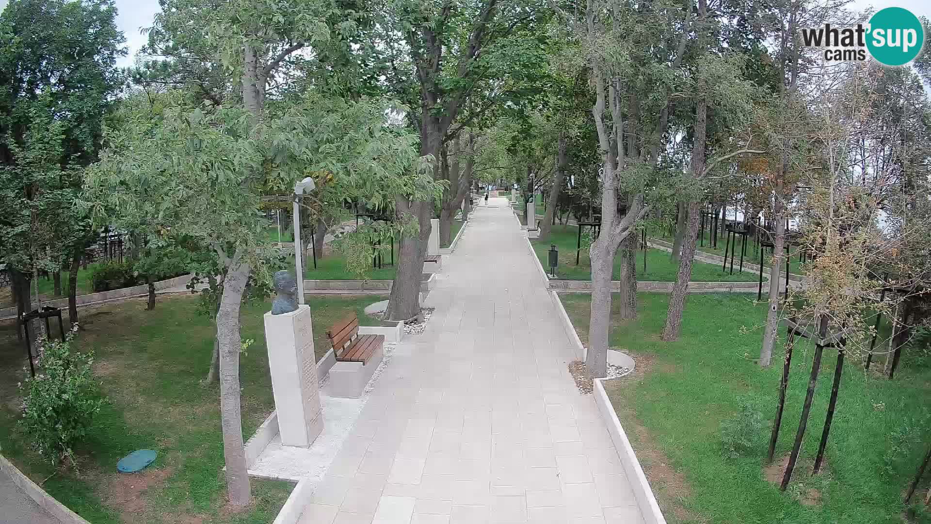 Webcam Schriftstellerpark Senj – Live am Meer