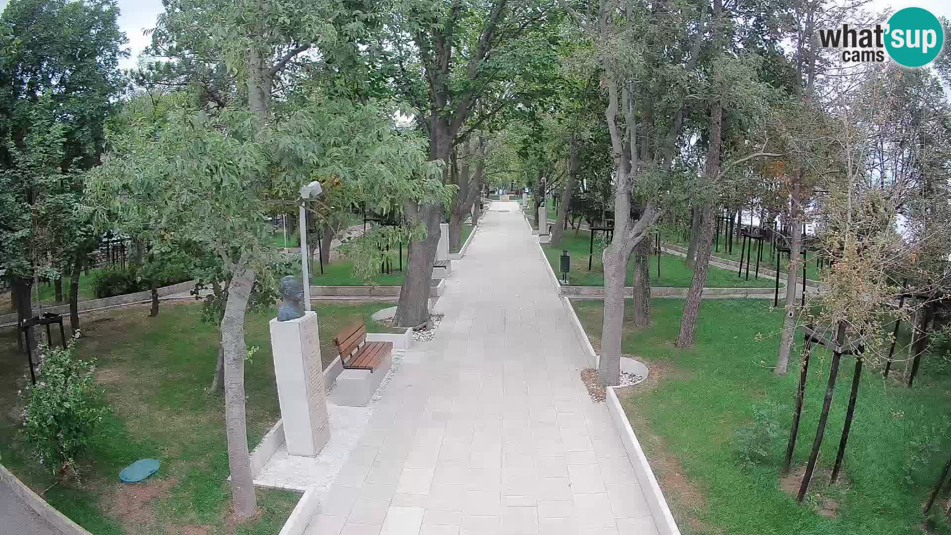 Writers’ Park Webcam Senj – Live by the Sea