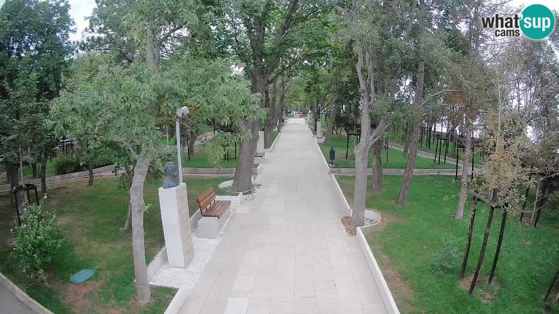 Webcam Schriftstellerpark Senj – Live am Meer