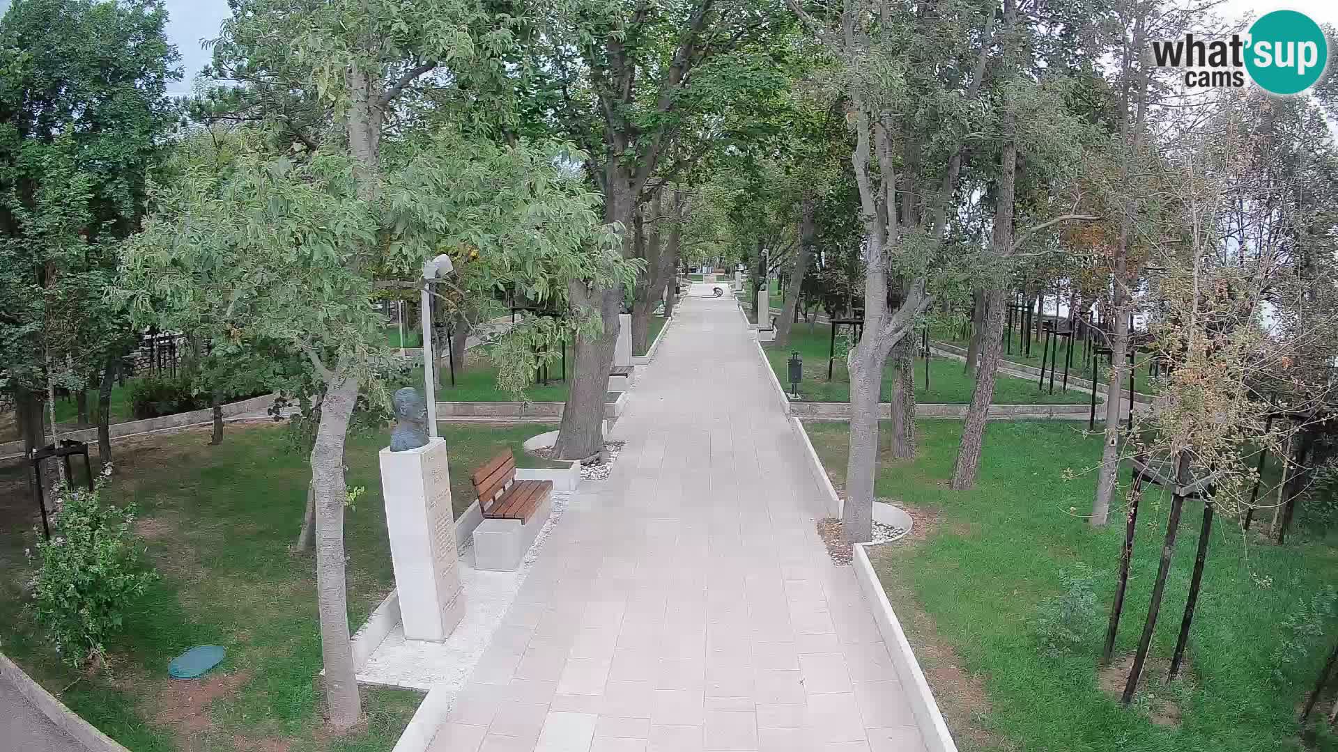 Webcam Schriftstellerpark Senj – Live am Meer