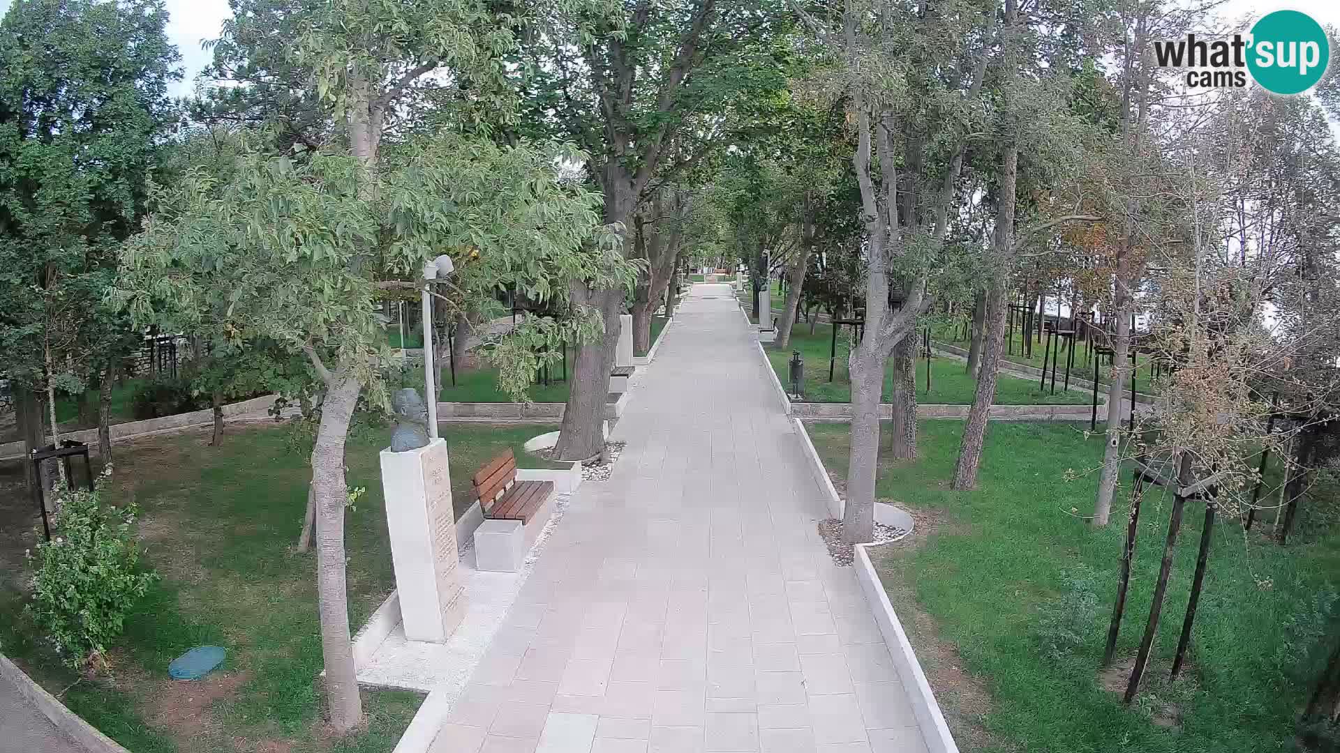 Webcam Schriftstellerpark Senj – Live am Meer