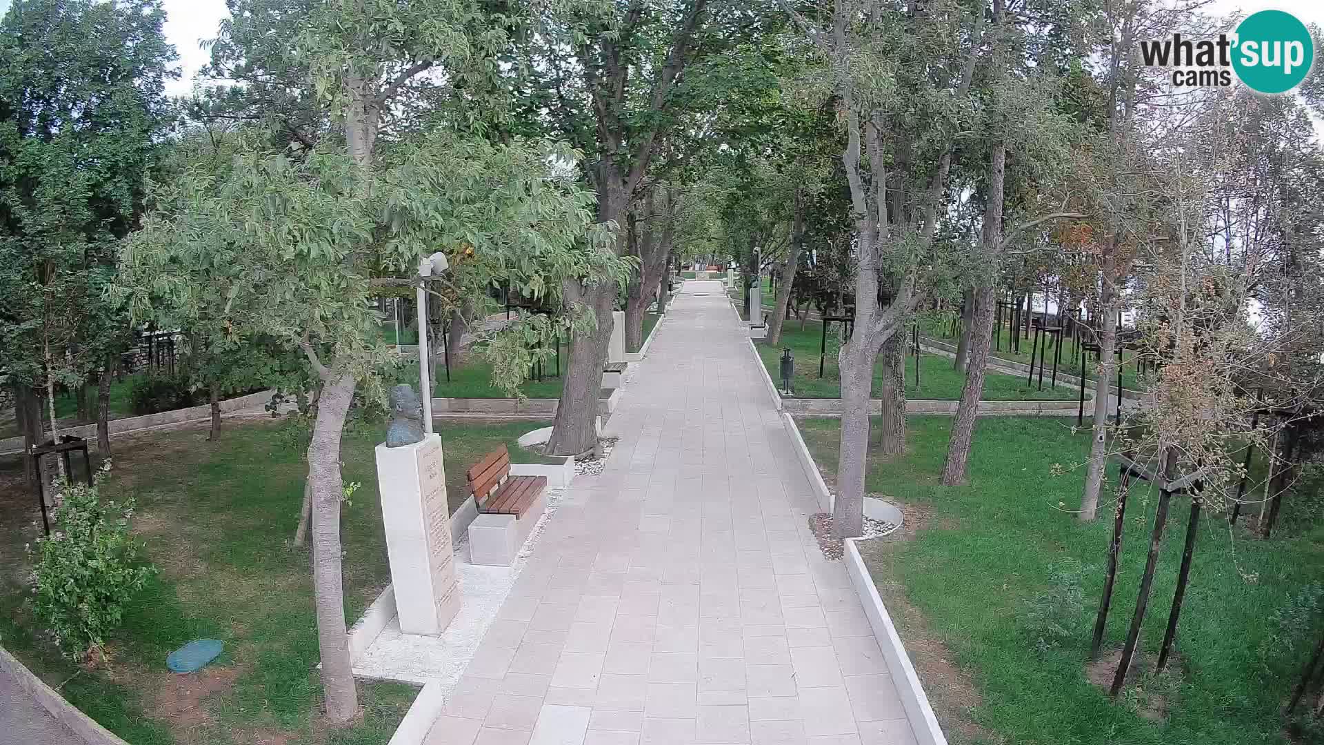Webcam Schriftstellerpark Senj – Live am Meer