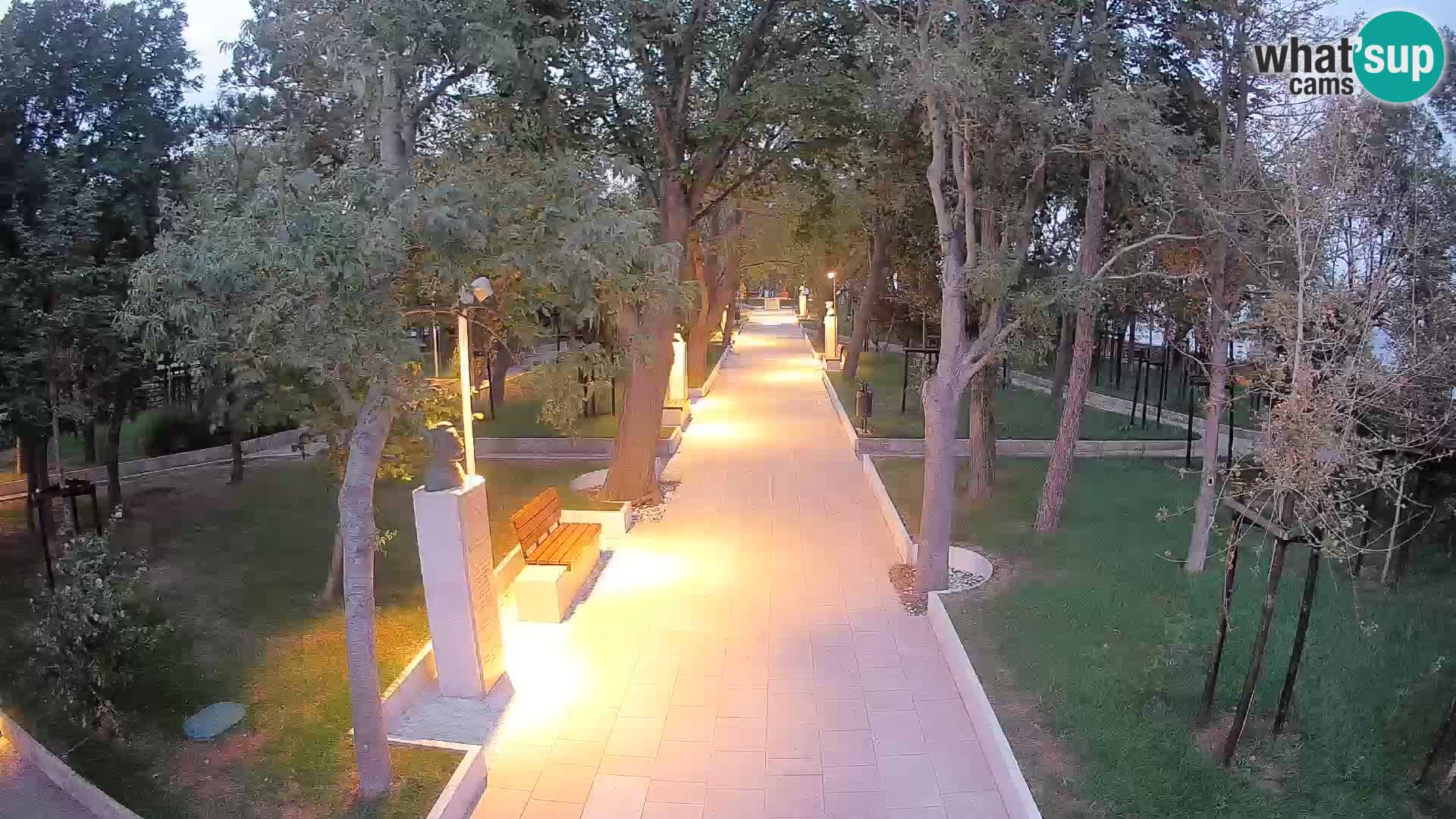 Webcam Schriftstellerpark Senj – Live am Meer