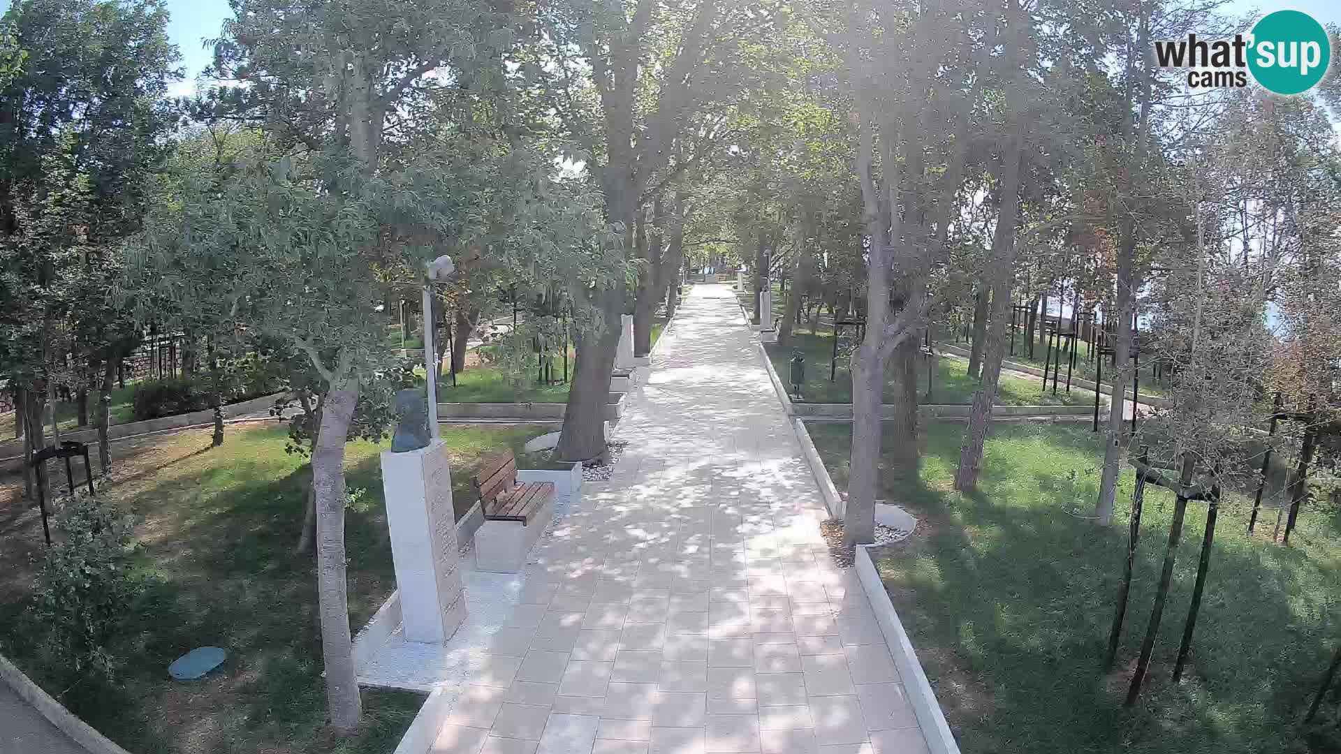 Webcam Schriftstellerpark Senj – Live am Meer