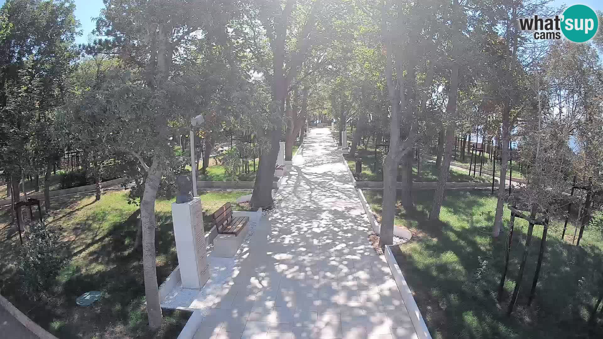 Webcam Schriftstellerpark Senj – Live am Meer
