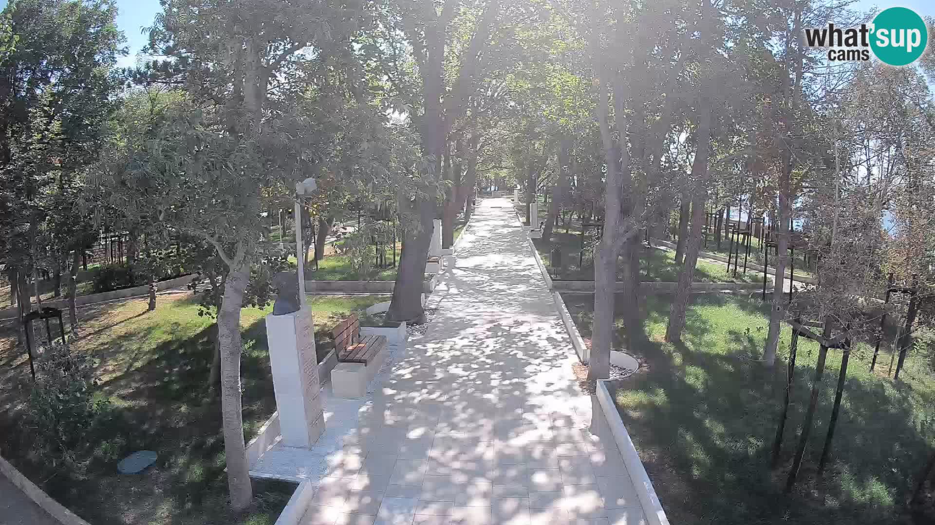 Webcam Schriftstellerpark Senj – Live am Meer