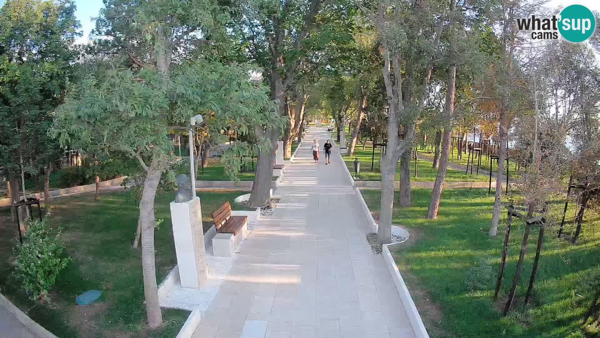 Webcam Schriftstellerpark Senj – Live am Meer