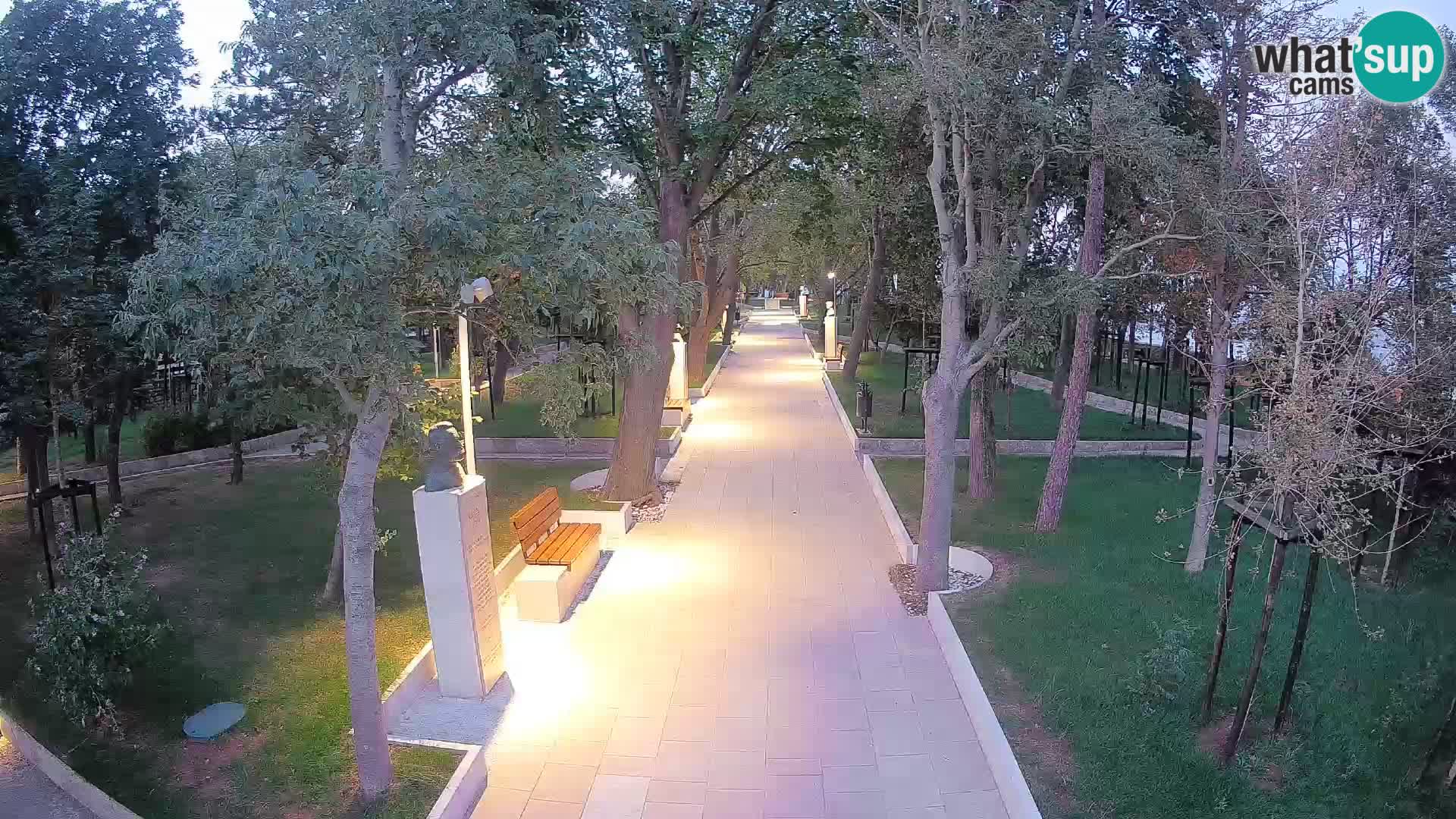 Writers’ Park Webcam Senj – Live by the Sea