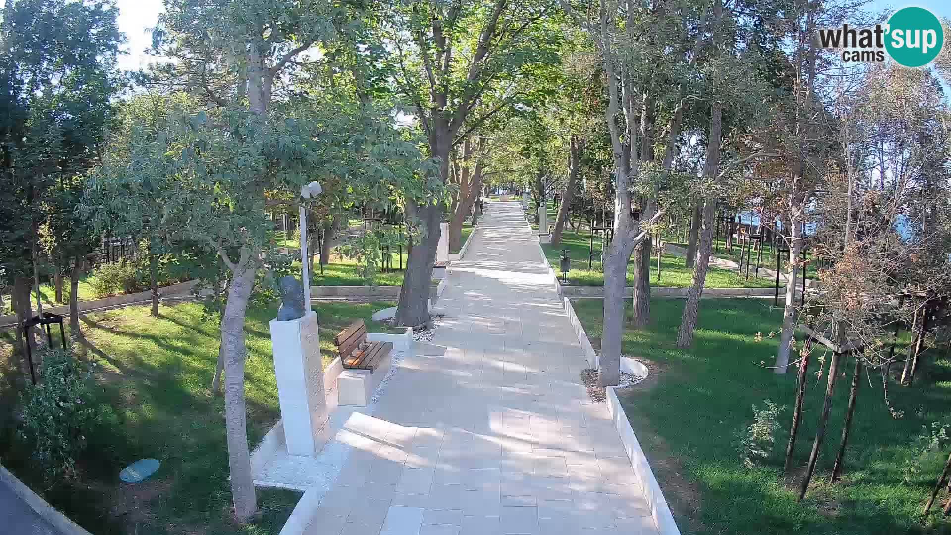 Writers’ Park Webcam Senj – Live by the Sea