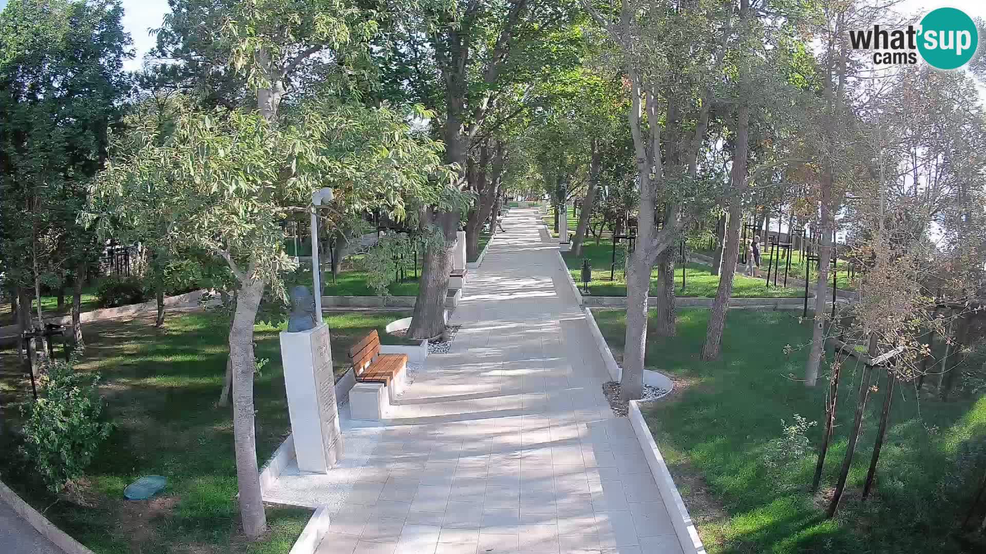 Webcam Schriftstellerpark Senj – Live am Meer