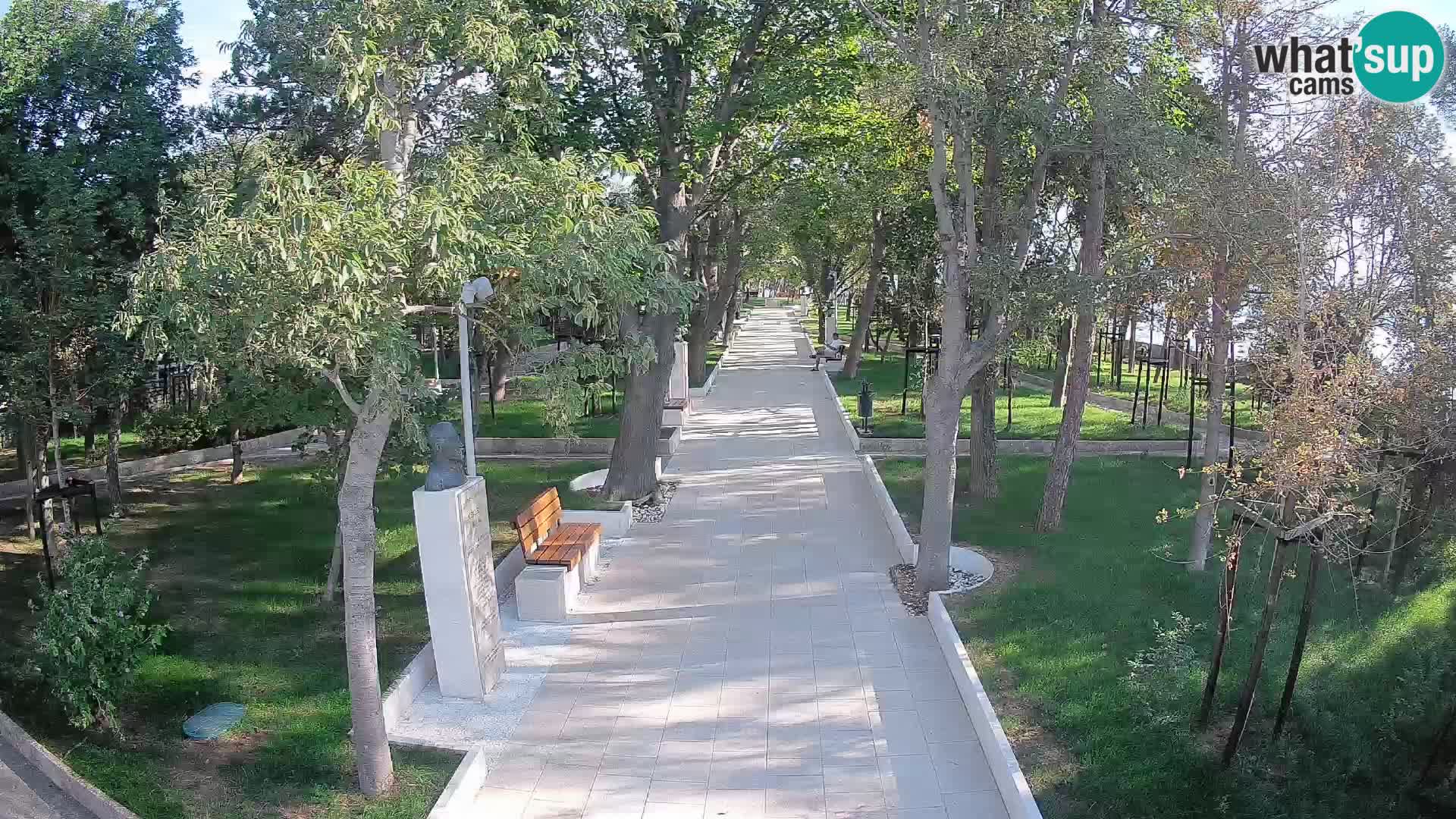 Webcam Schriftstellerpark Senj – Live am Meer