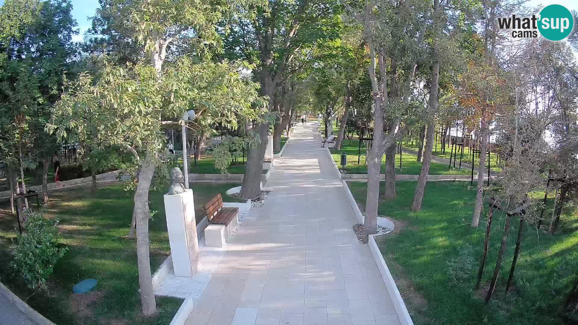 Webcam Schriftstellerpark Senj – Live am Meer