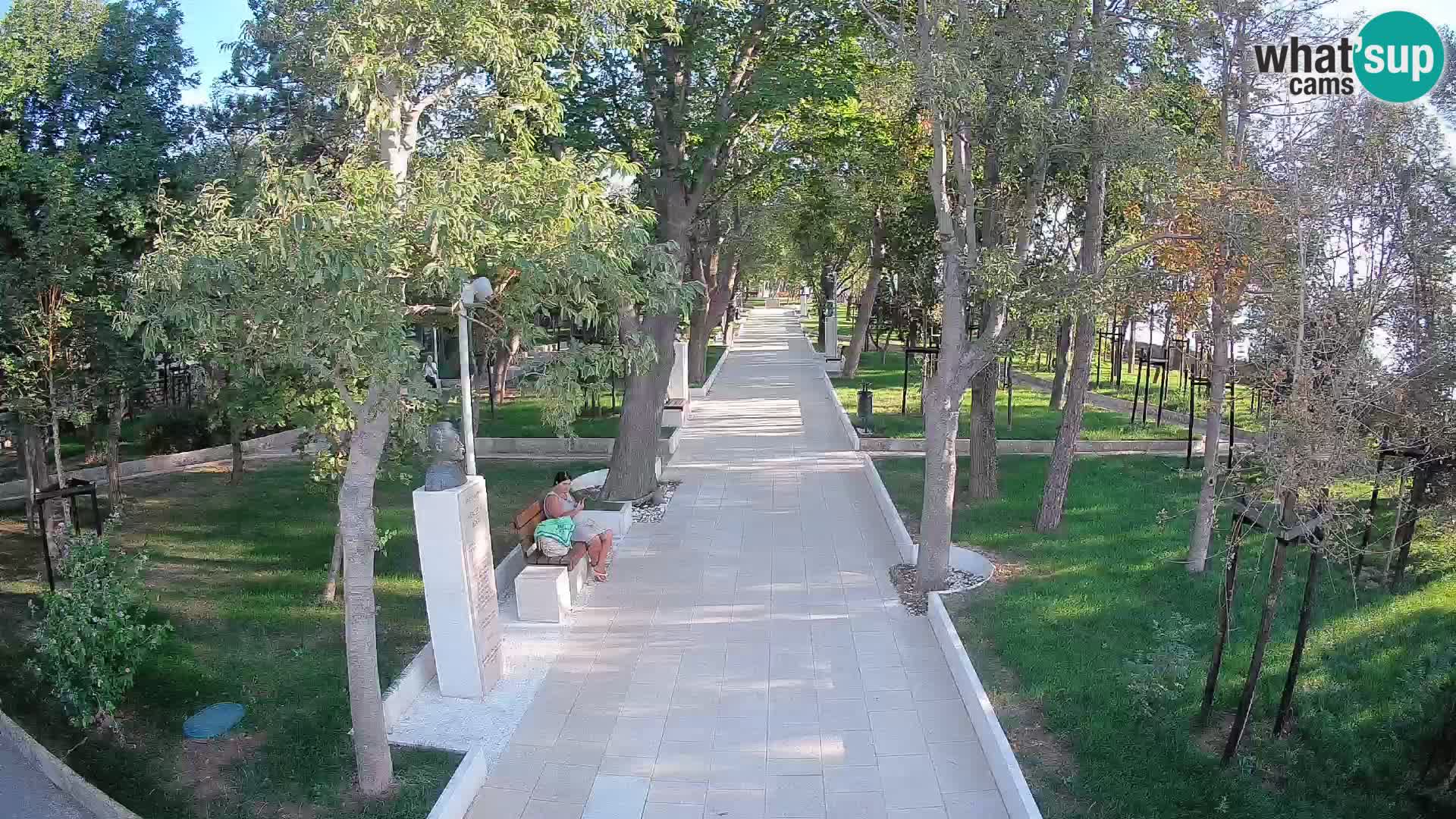 Webcam Schriftstellerpark Senj – Live am Meer