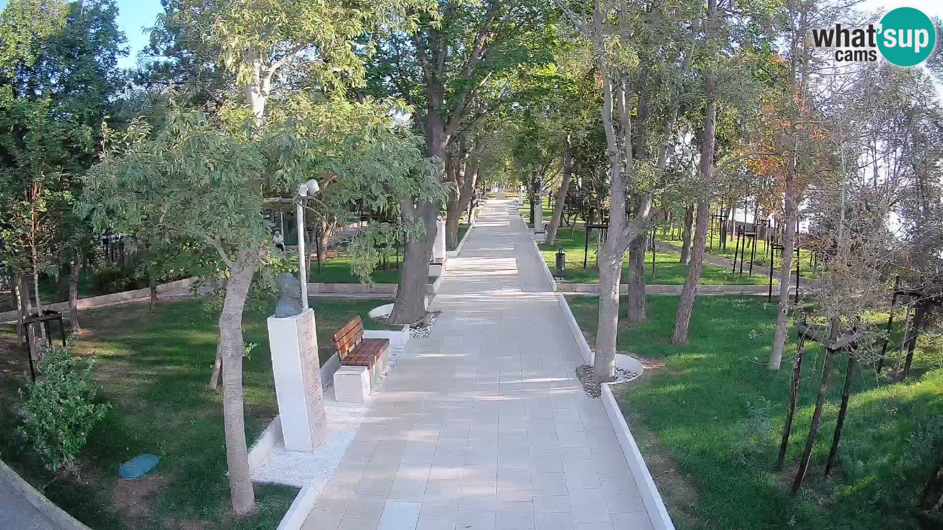 Webcam Schriftstellerpark Senj – Live am Meer