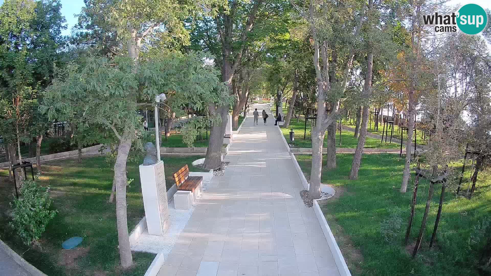 Webcam Schriftstellerpark Senj – Live am Meer